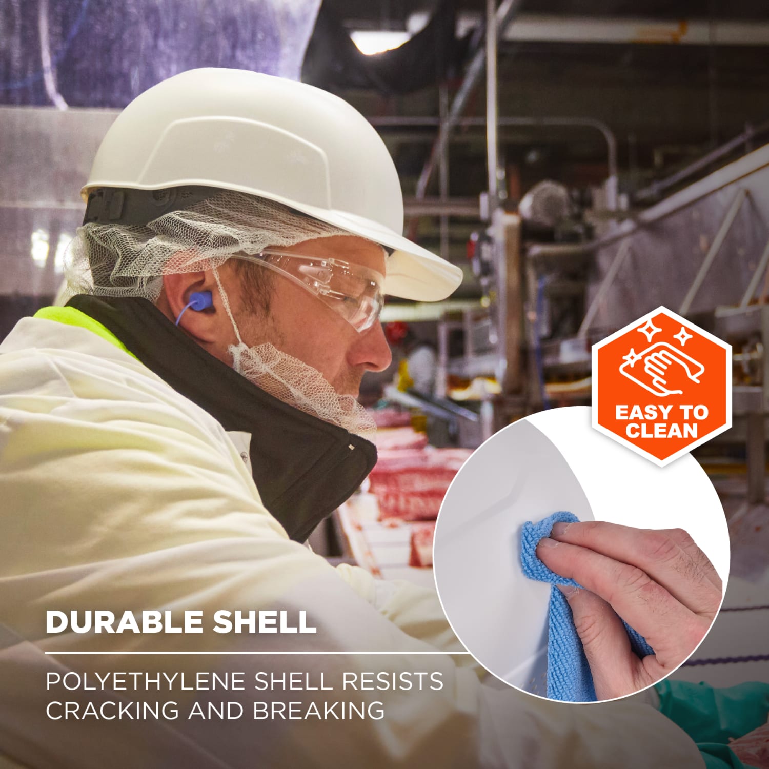 Ergodyne Skullerz 8952 Hard Shell Bump Cap, White - Image 4