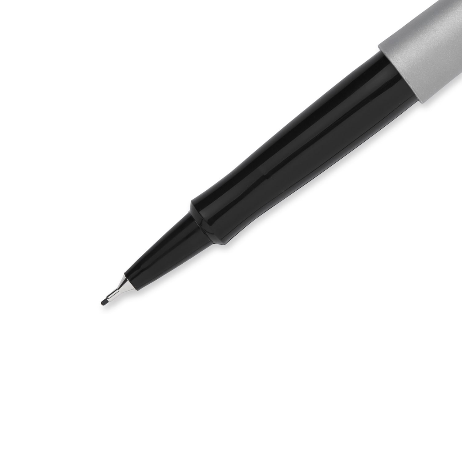 Paper Mate Flair Felt-Tip Pens, Ultra Fine Point, 0.4 mm, Gray Barrel, Assorted Ink, Pack Of 16 - Image 4