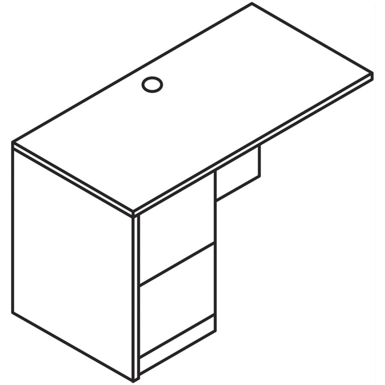 HON 10500 H105908L Return, 29.5inH x 42inW x 24inD, 2 x File Drawer(s), Sterling Ash - Image 4