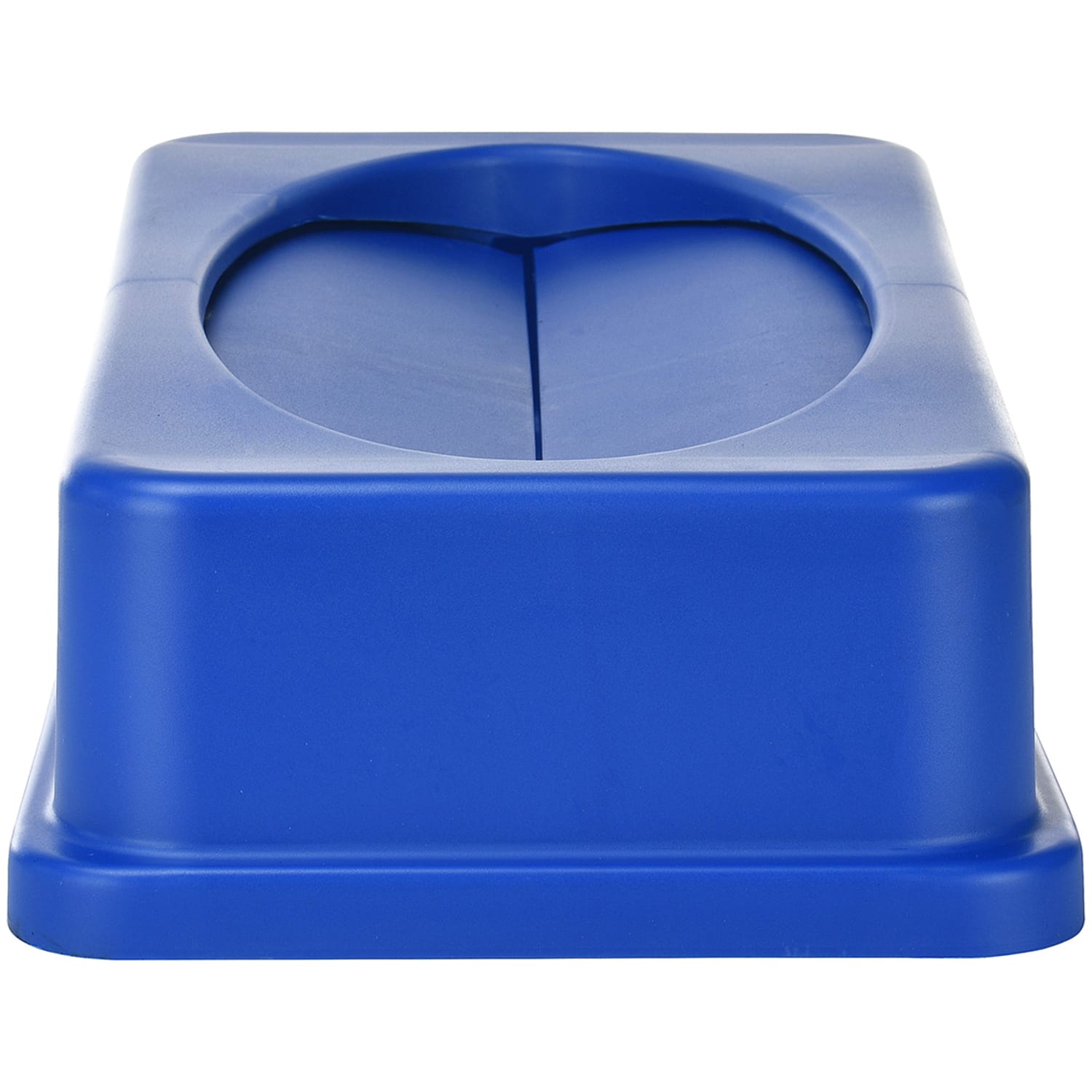 Alpine Slim Swinging Trash Can Lid, 5inH x 20inW x 12inD, Blue - Image 3