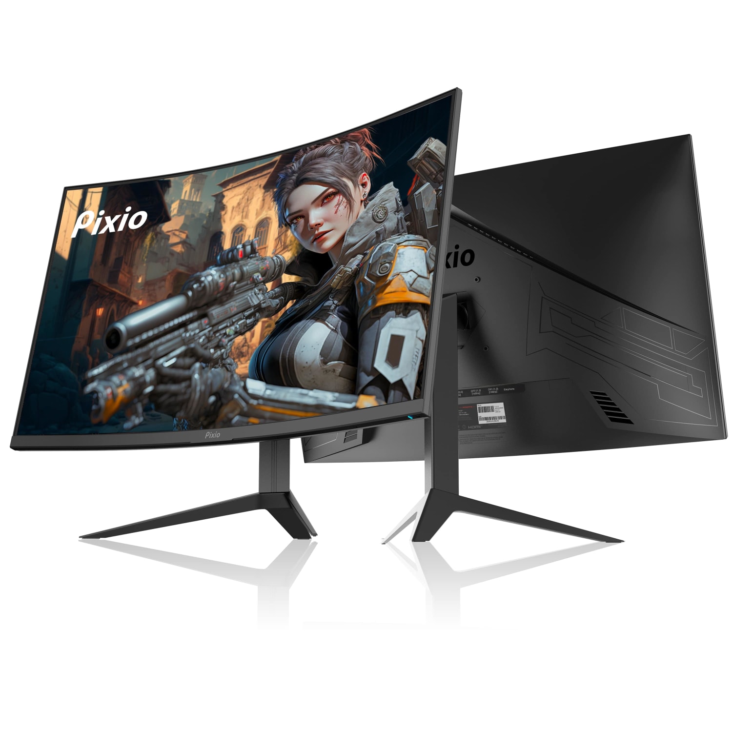 Pixio PXC277 Advanced 27in Fast-VA WQHD Curved Gaming Monitor, FreeSync - Image 3