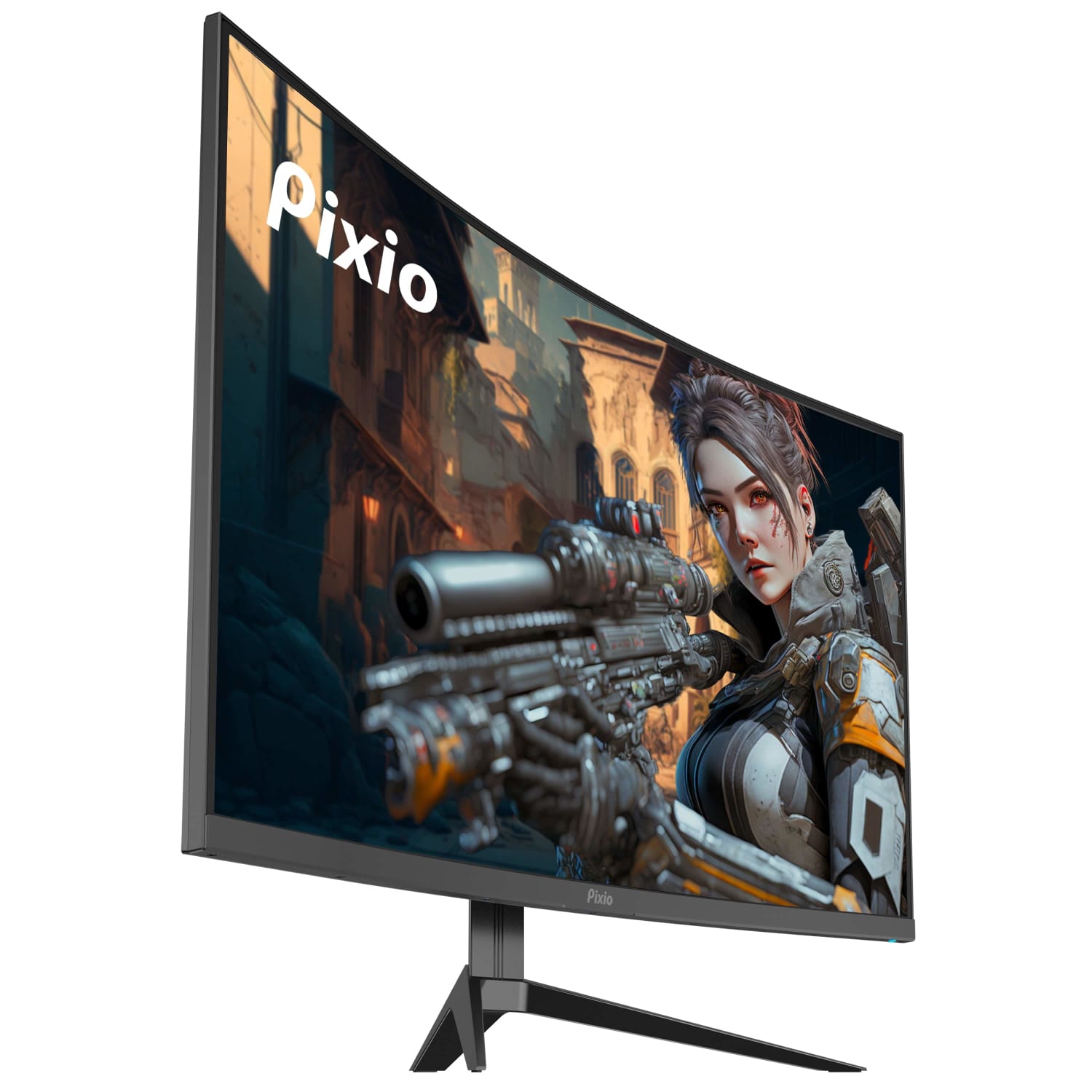 Pixio PXC277 Advanced 27in Fast-VA WQHD Curved Gaming Monitor, FreeSync - Image 4