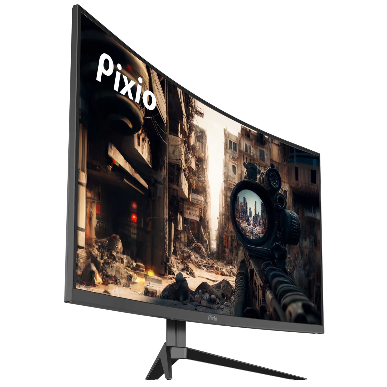Pixio PXC327 Advanced 32in Fast-VA WQHD Curved Gaming Monitor, FreeSync - Image 4