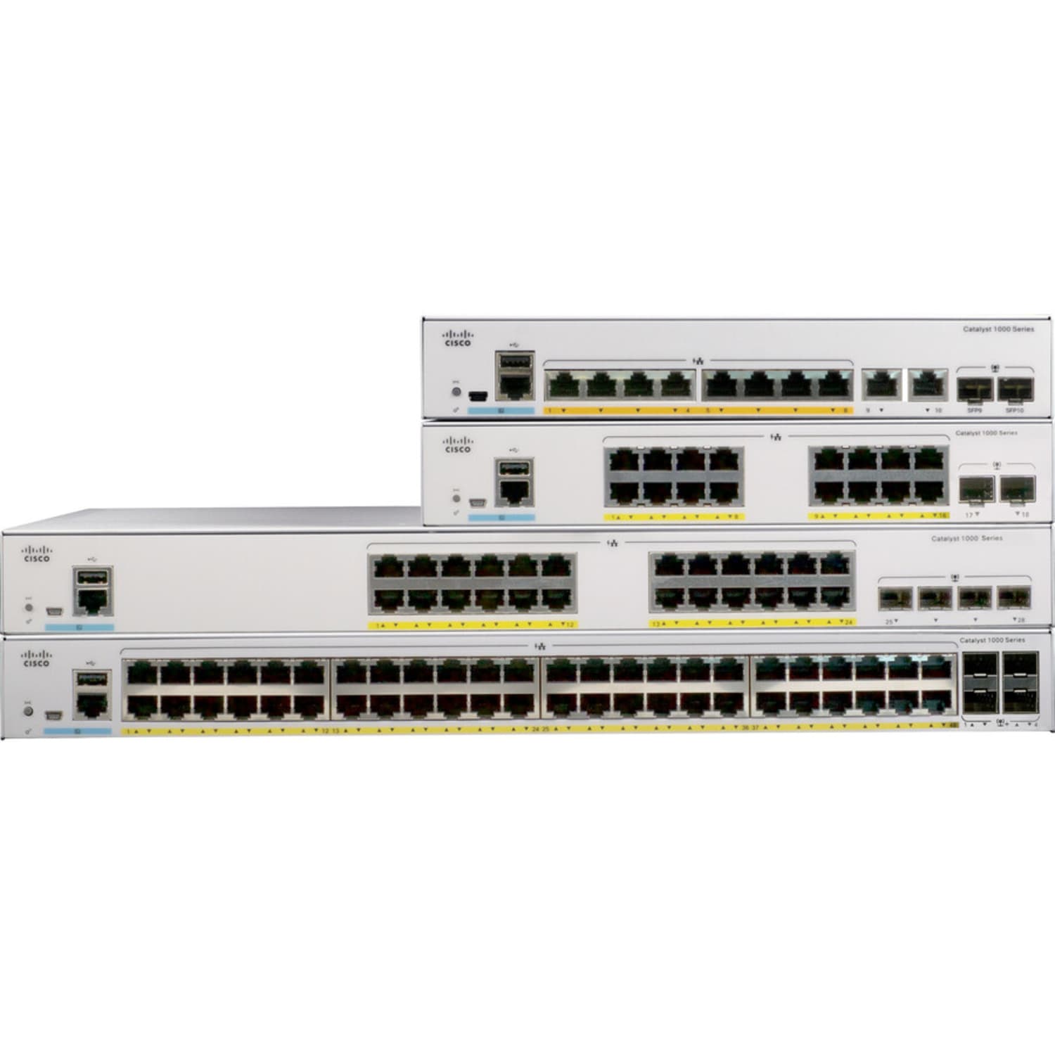 Cisco Catalyst C1000-8P Ethernet Switch - 8 Ports - Manageable - 2 Layer Supported - Modular - 2 SFP Slots - C10008PE2GL - Image 3