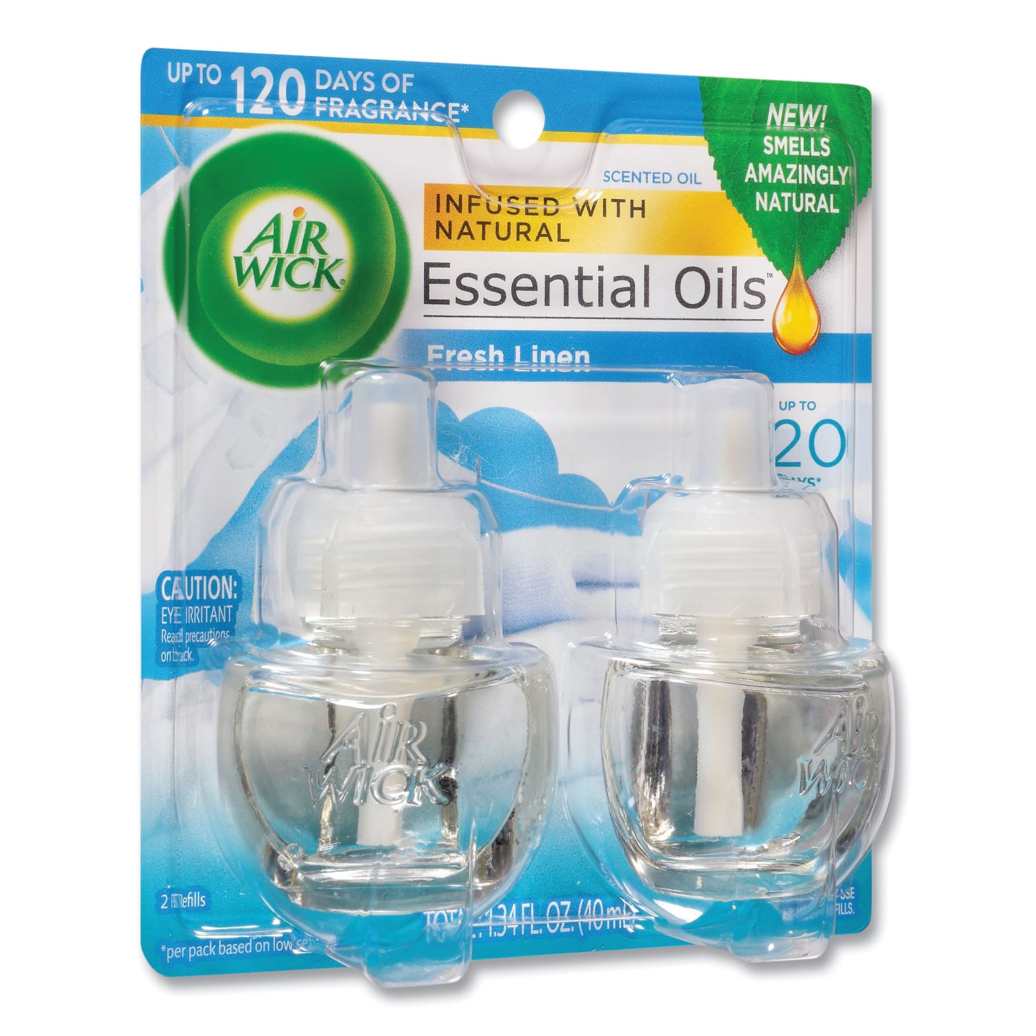 Air Wick Scented Oil Refills, Fresh Linen, 0.67 Oz, Pack Of 2 Refills - Image 4