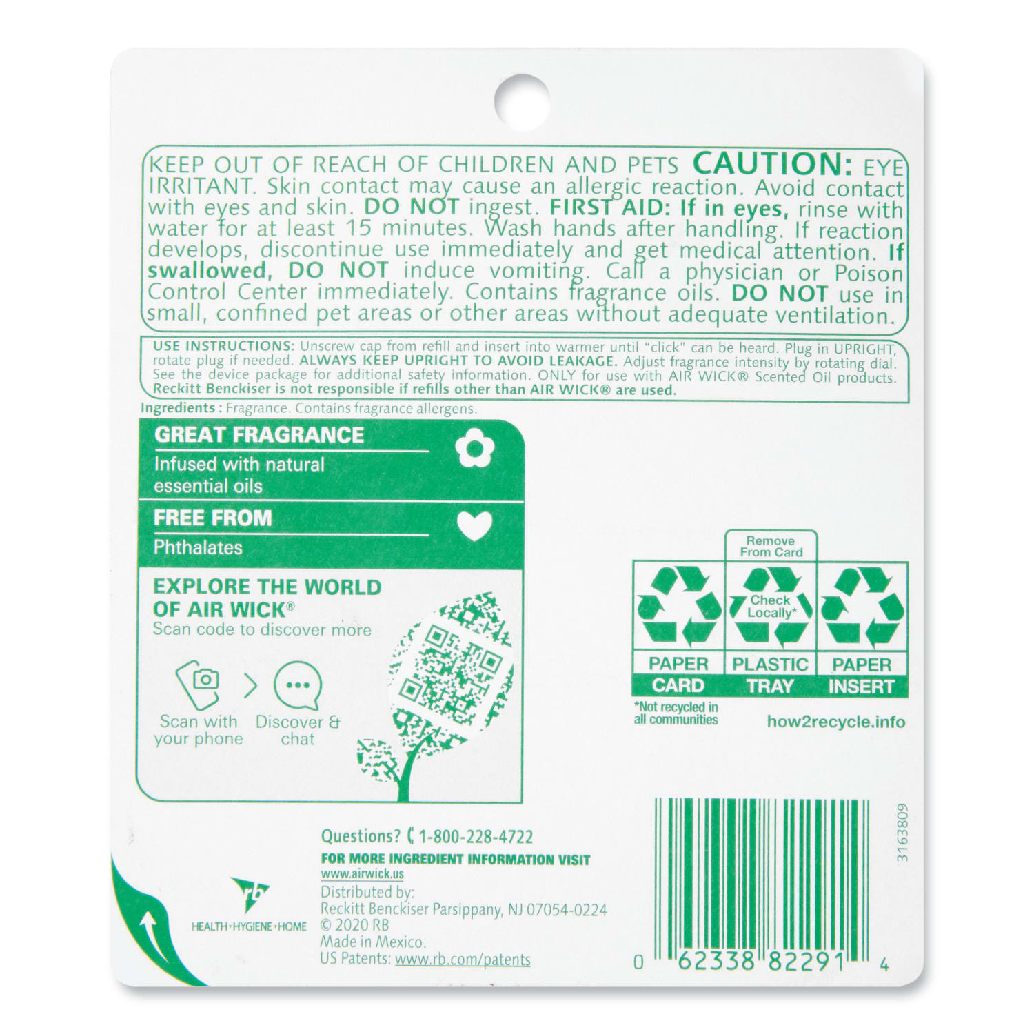 Air Wick Scented Oil Refills, Fresh Linen, 0.67 Oz, Pack Of 2 Refills - Image 6