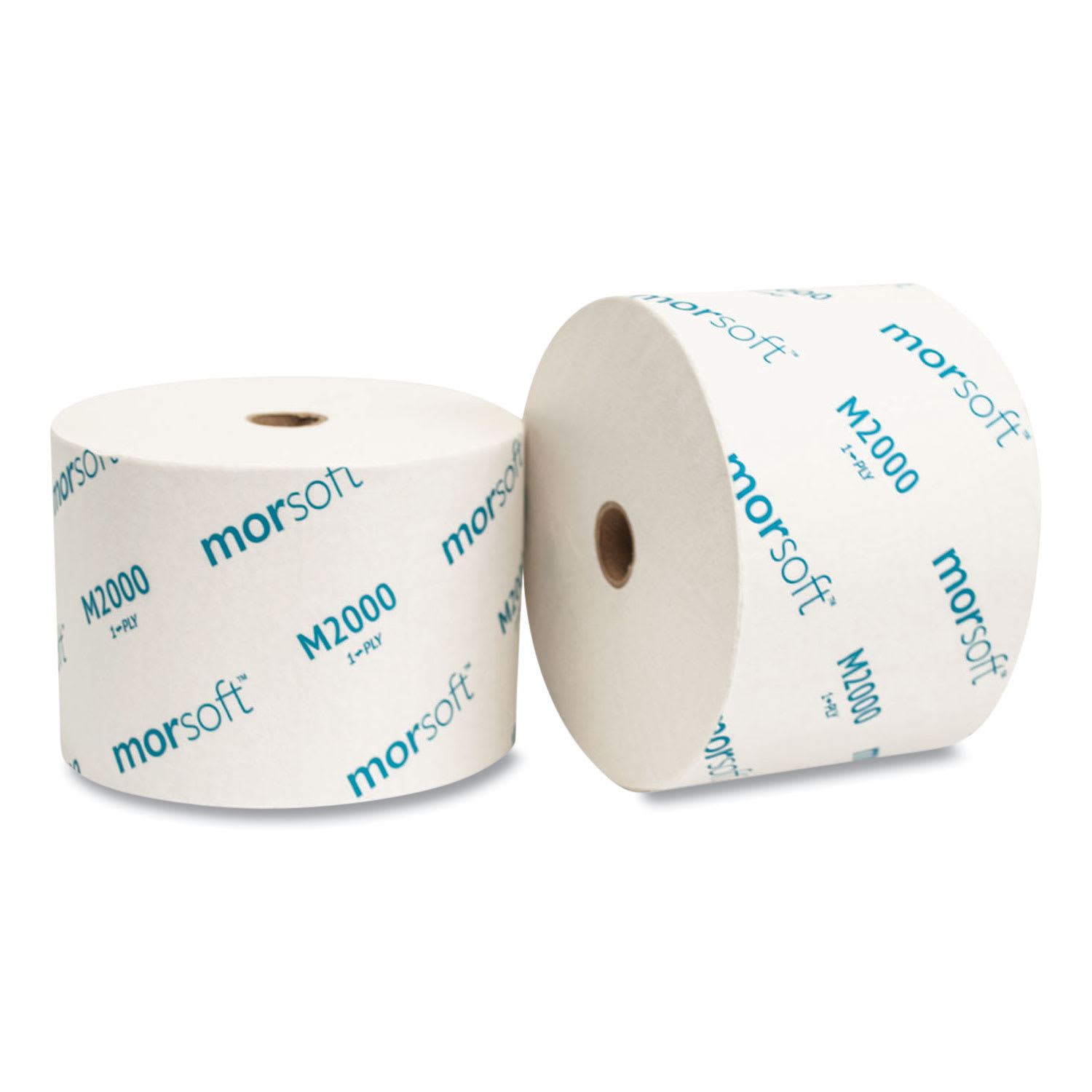 Morcon Tissue Small Core Bath Tissue, Septic Safe, 1-Ply, White, 2,000 Sheets/Roll, 24 Rolls/Carton - Image 6