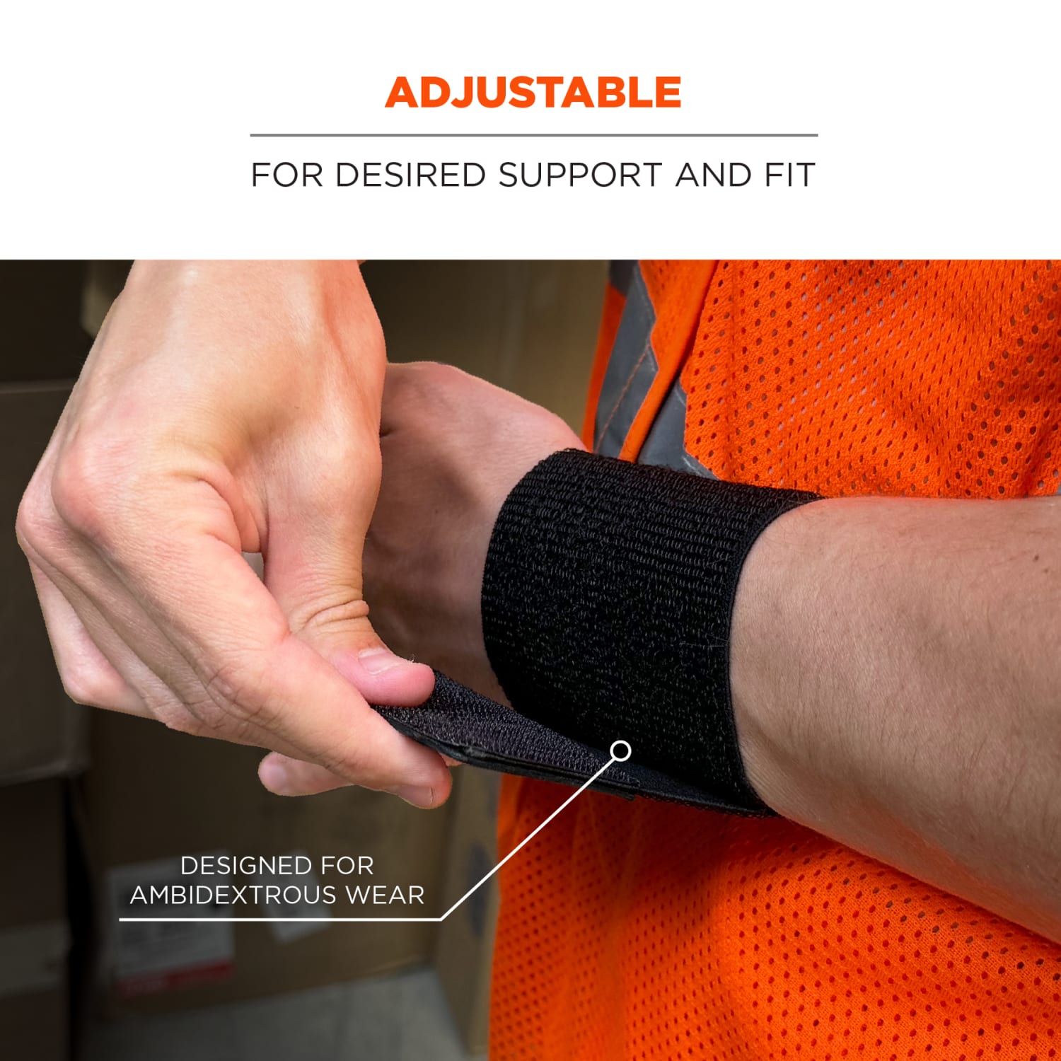 Ergodyne ProFlex 405 Wrist Wrap Support, Enhanced Fit, Black - Image 5