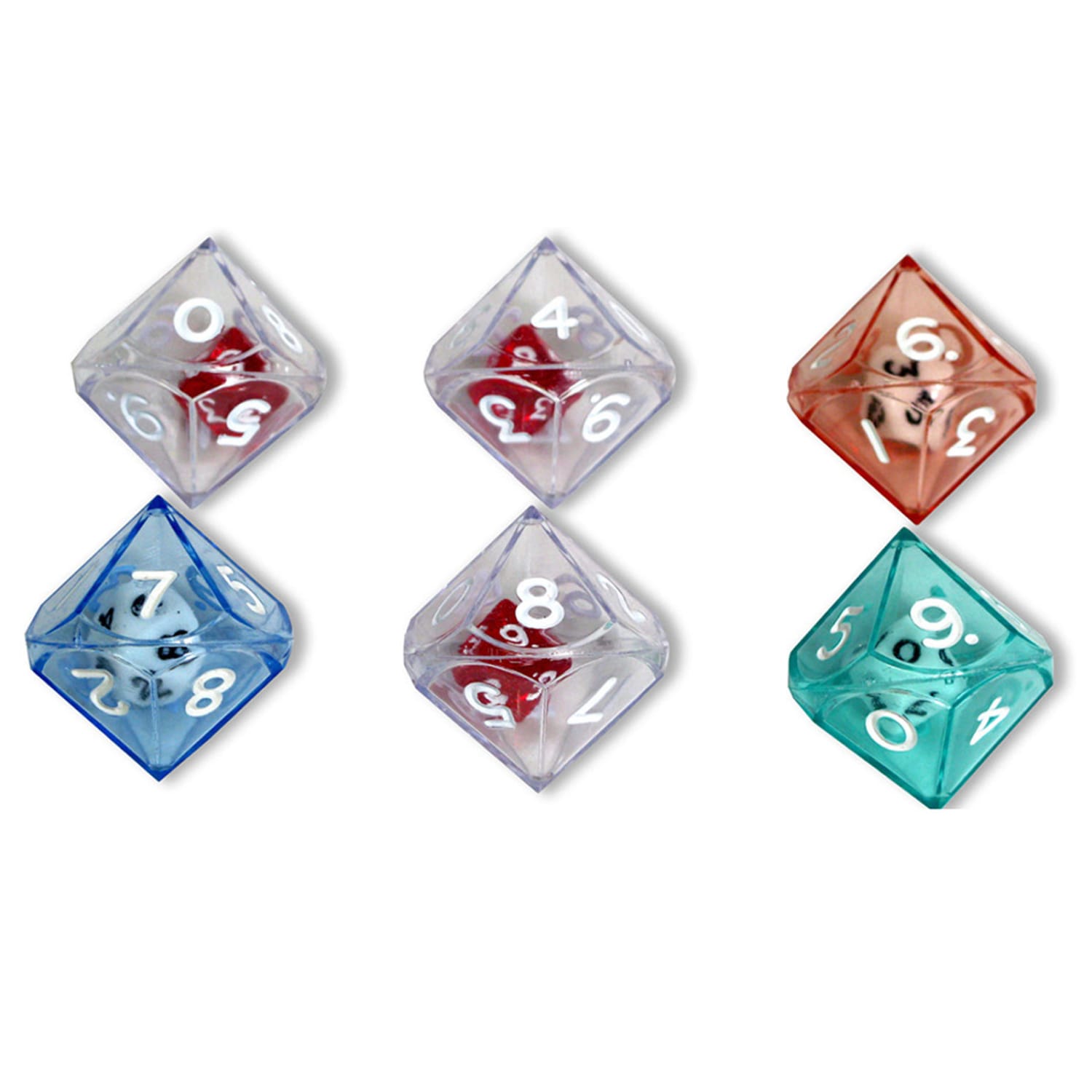 Koplow Games 10-Sided Double Dice Set, 6 Per Pack, Set Of 3 Packs - Image 3