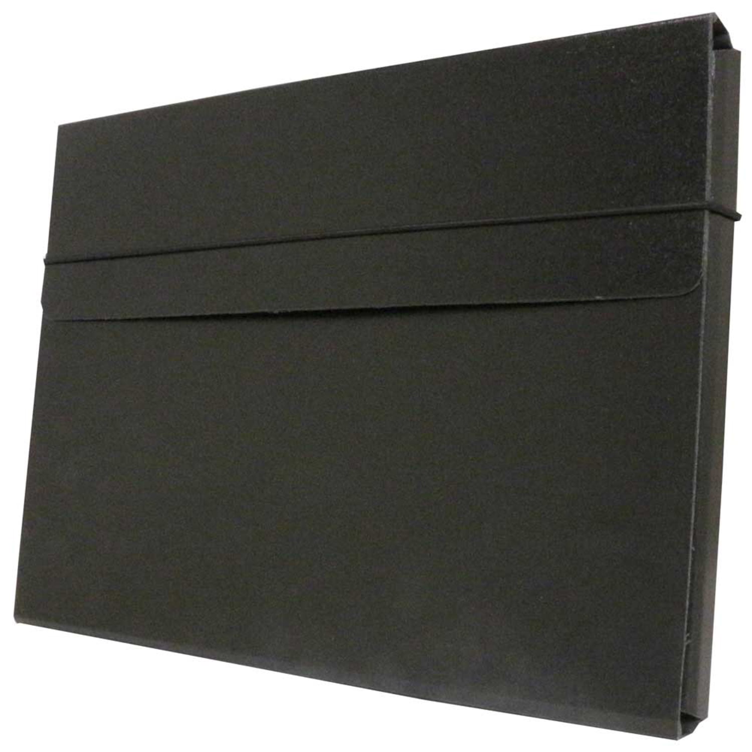 JAM Paper Kraft Portfolio With Elastic Closure, 9 1/4in x 12 1/2in, Black - Image 3