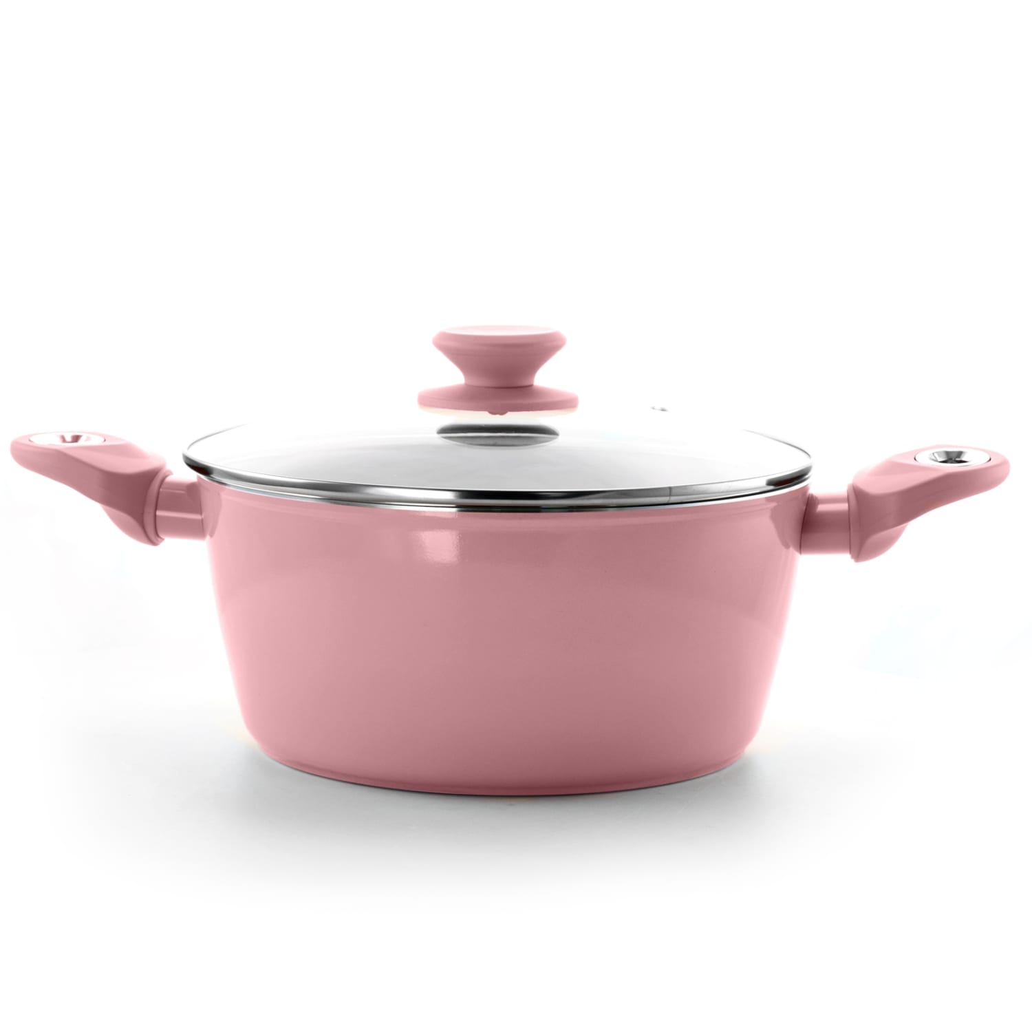Gibson Home Plaza Cafe Aluminum Non-Stick Dutch Oven, 4.5-Quart, Lavender - Image 3