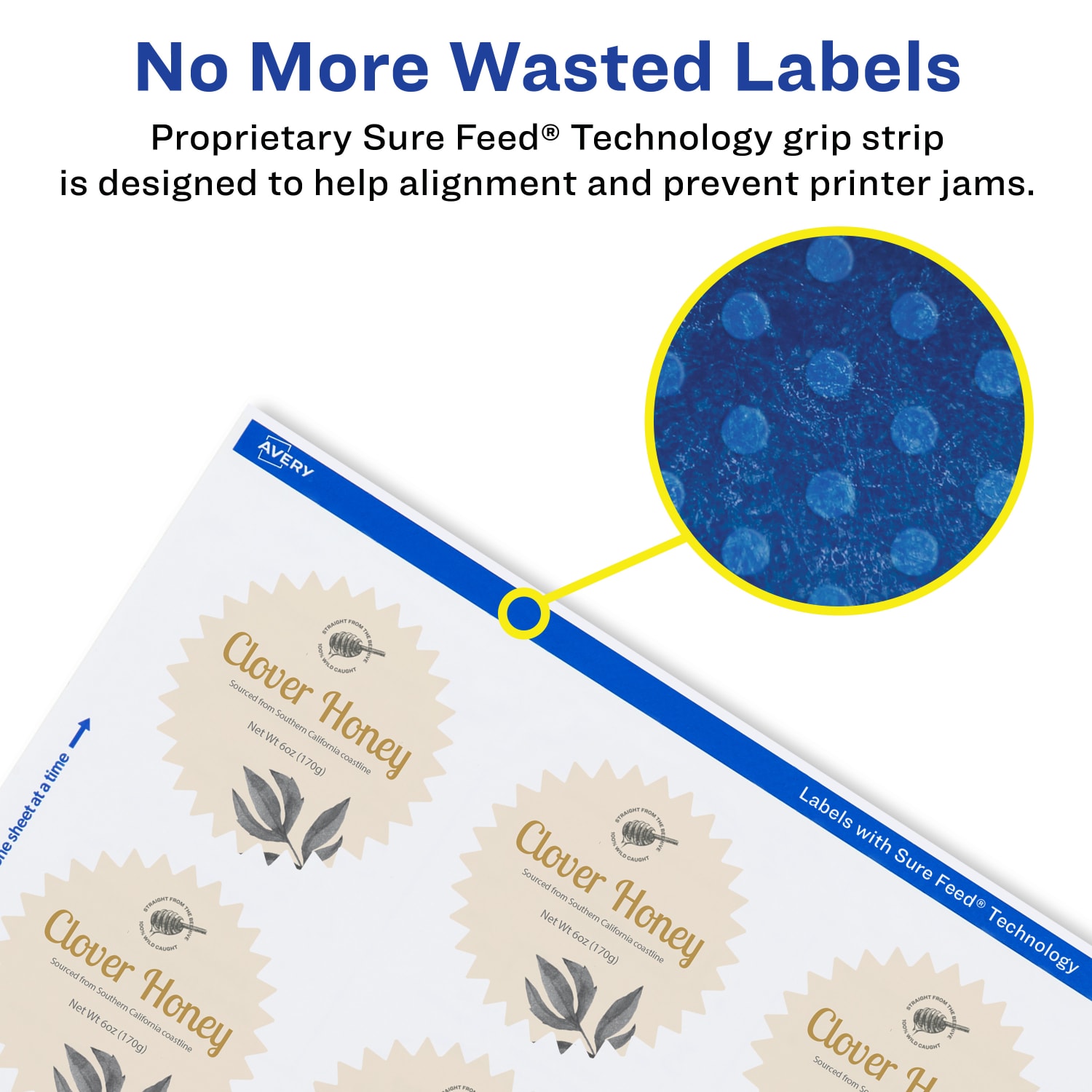 Avery Permanent Labels With Sure Feed, 94608-WMP50, Starburst, 2-1/4in, White, Pack Of 600 - Image 5