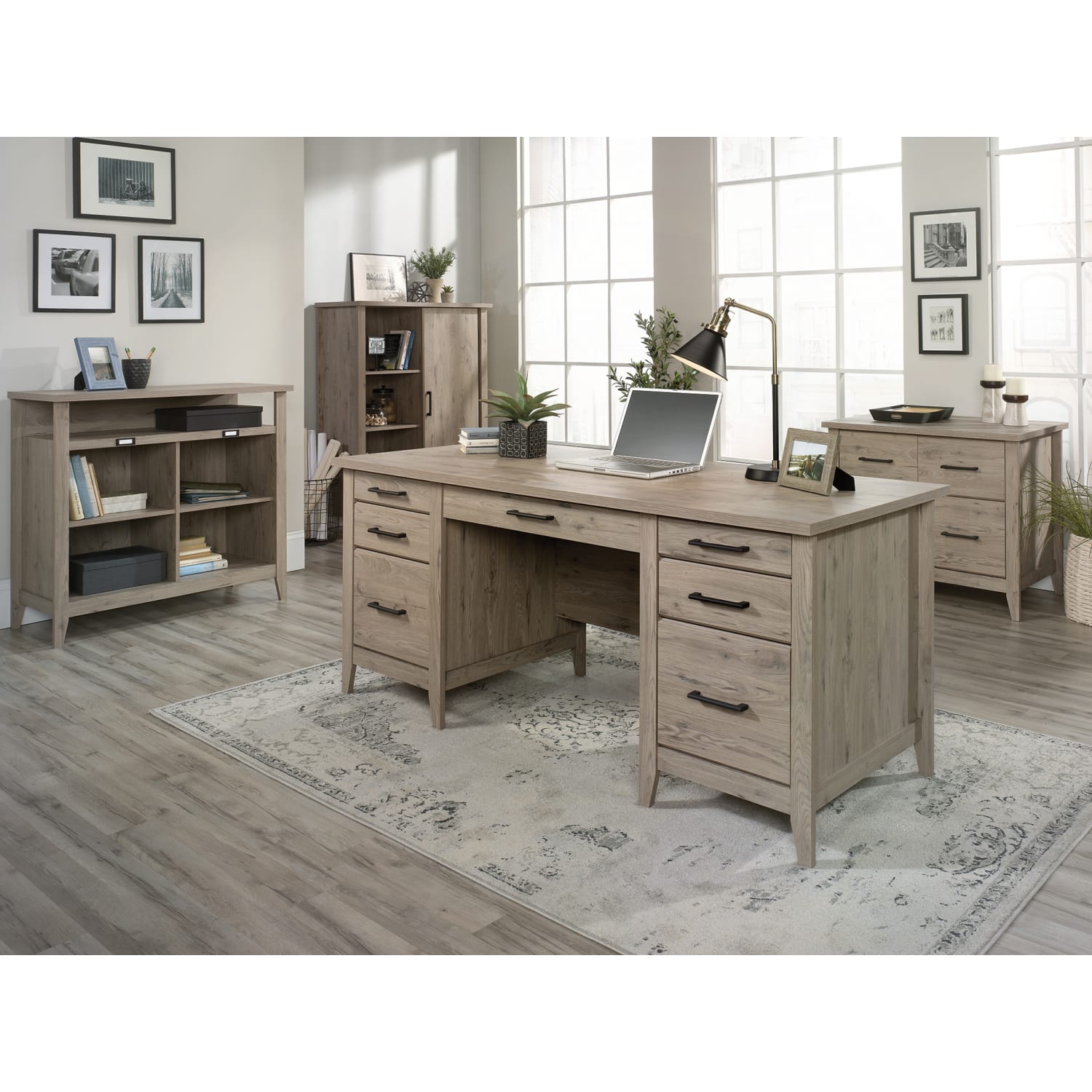 Sauder Summit Station 36inH 4-Cube Storage Bookcase, Laurel Oak - Image 5