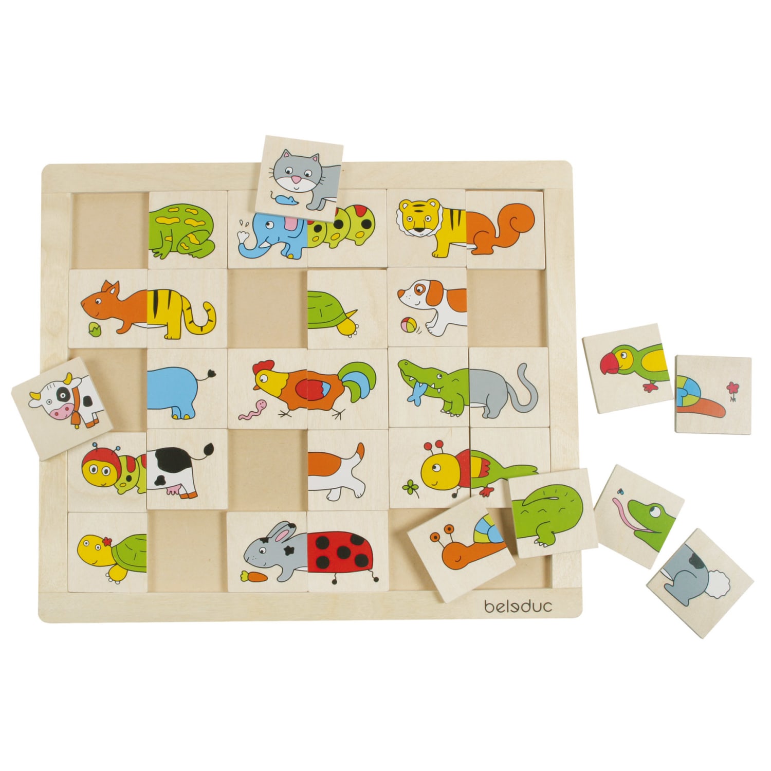 Beleduc Match & Mix Animals Puzzle - Image 4