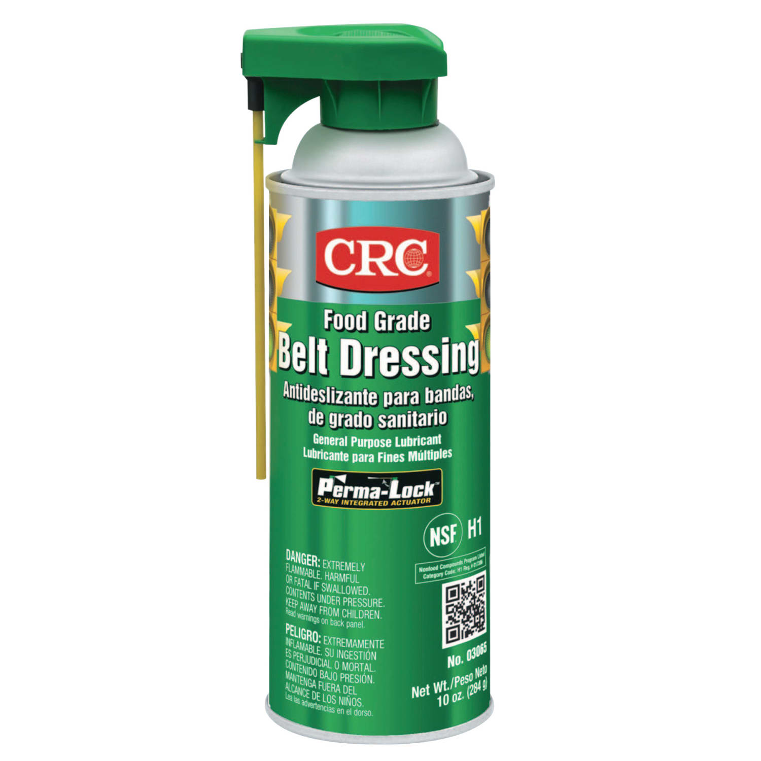 CRC Belt Dressing Lubricant Aerosol Spray, 10 Oz, Pack of 12