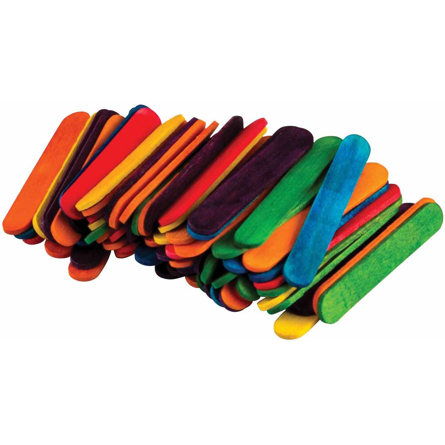Teacher Created Resources STEM Basics: Multicolor Mini Craft Sticks, 100 Per Pack, Set Of 12 Packs - Image 3