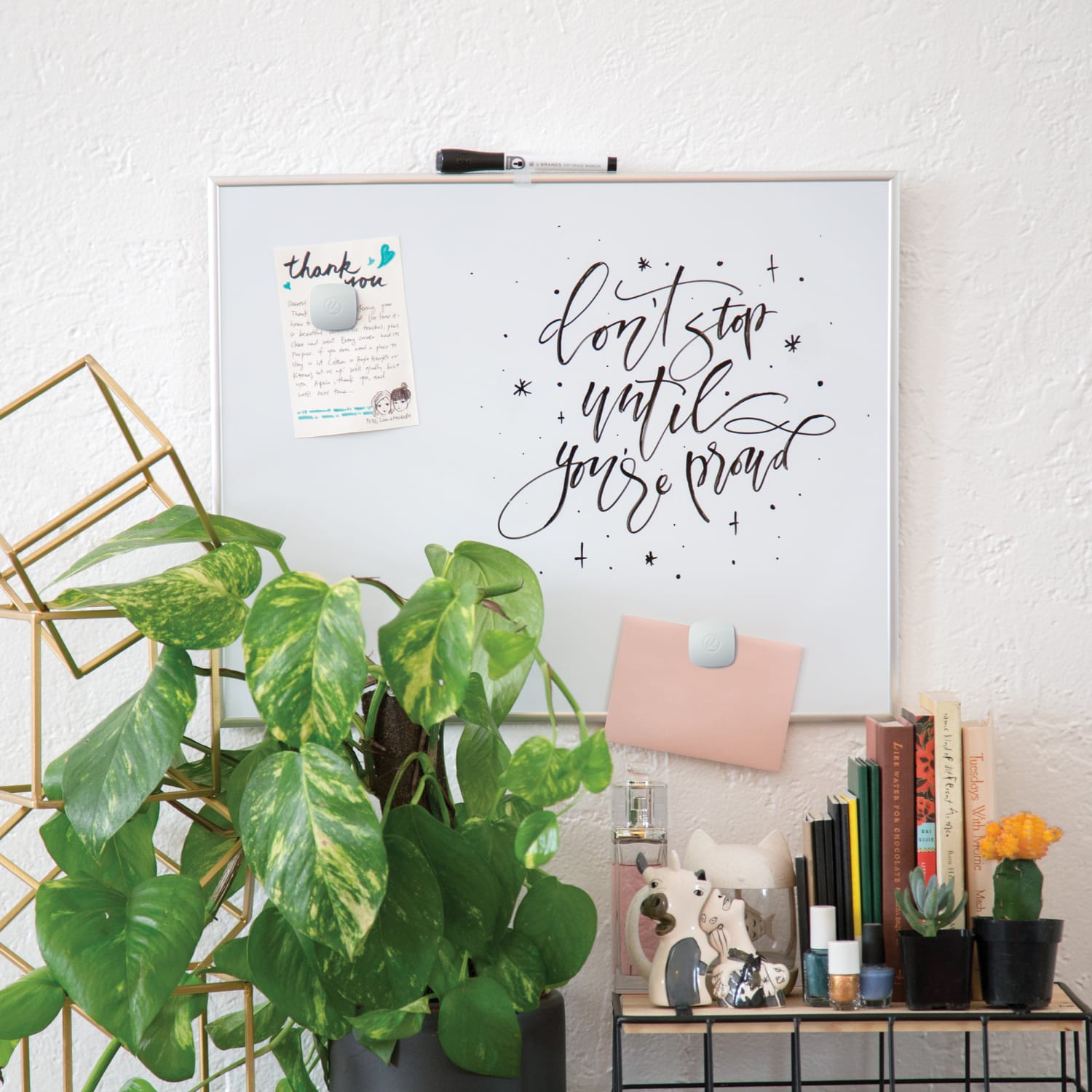 U Brands Magnetic Dry-Erase Whiteboard, 16in x 20in, Aluminum Frame With Silver Finish - Image 3