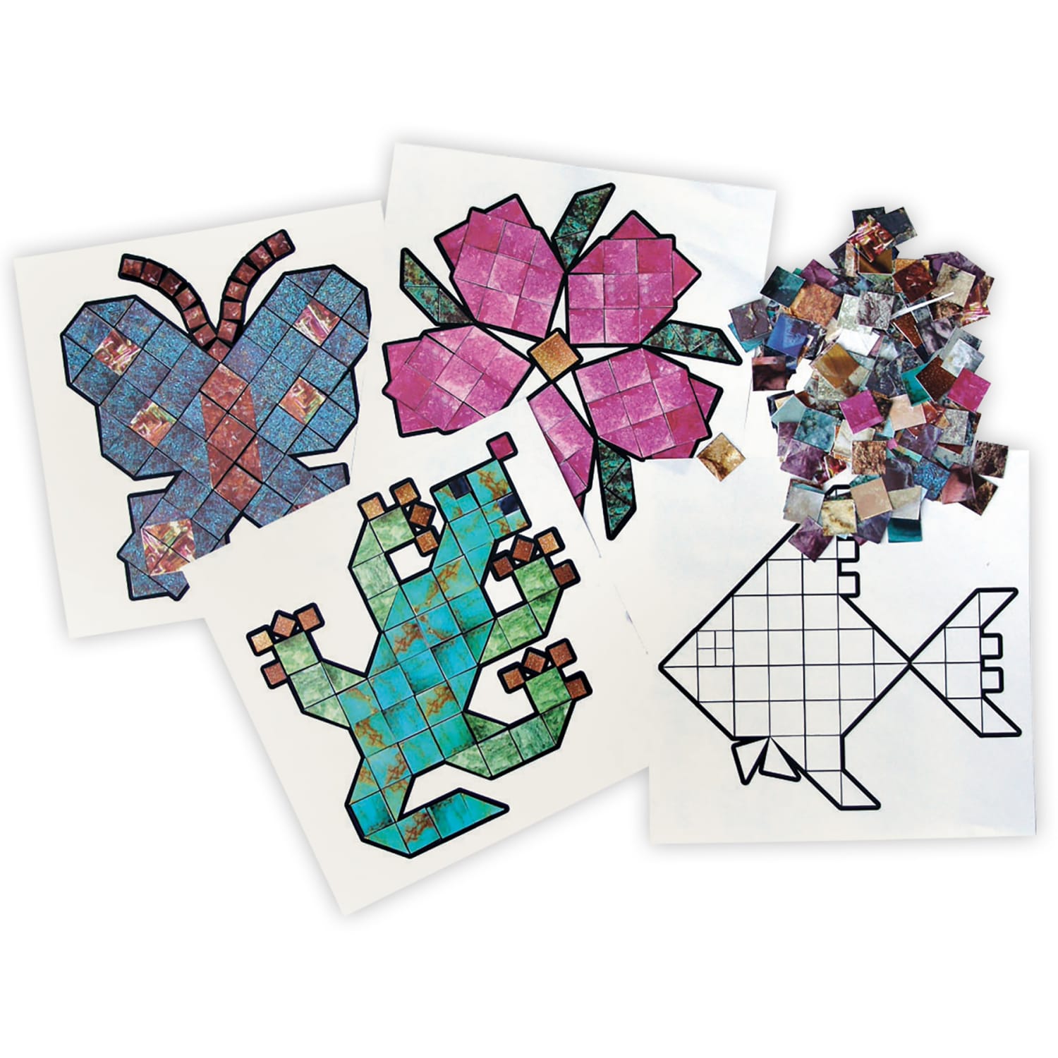 Roylco Mineral Mosaics Poster & Artwork Set, Pack Of 2500 - Image 3