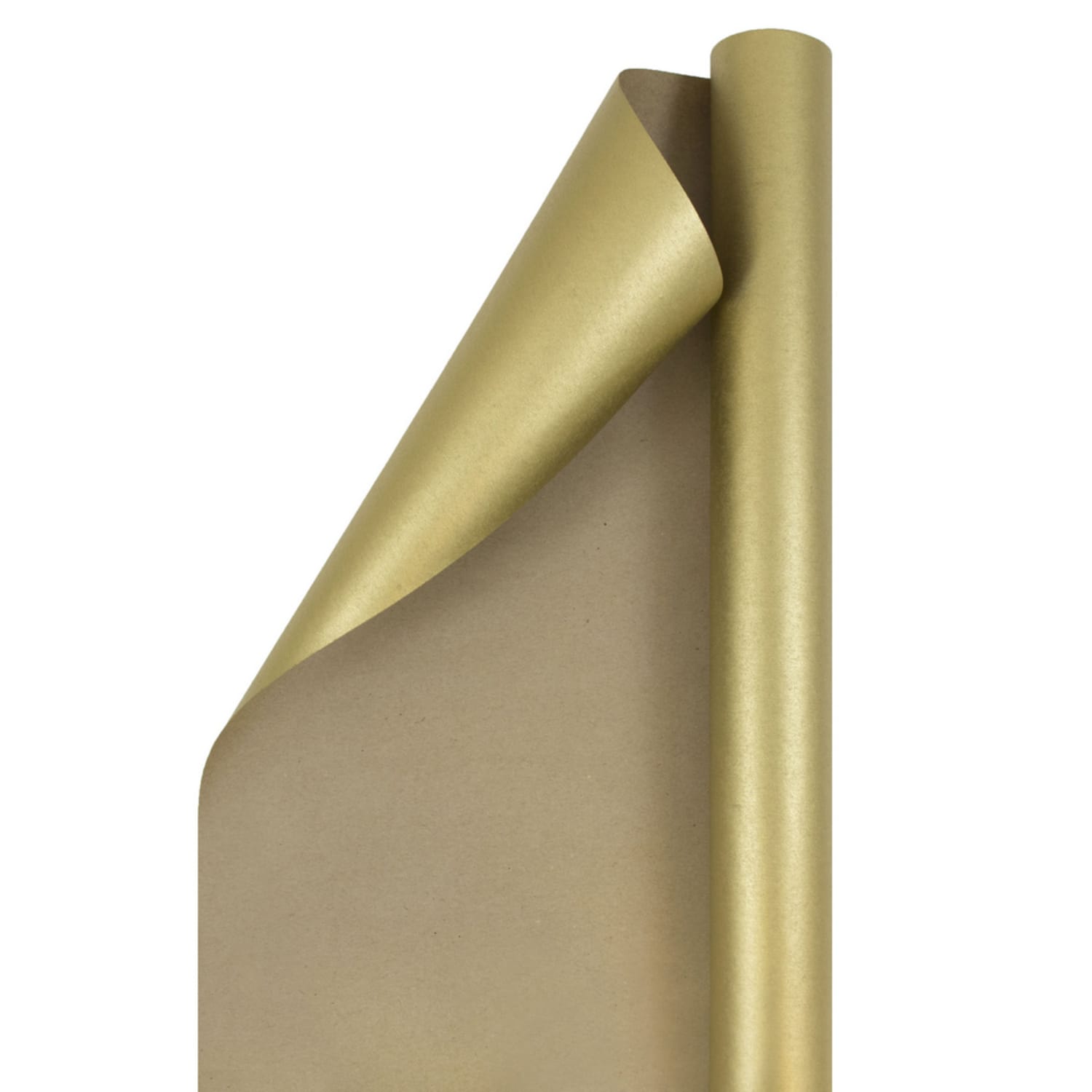 JAM Paper Wrapping Paper, Kraft, 25 Sq Ft, Gold - Image 3