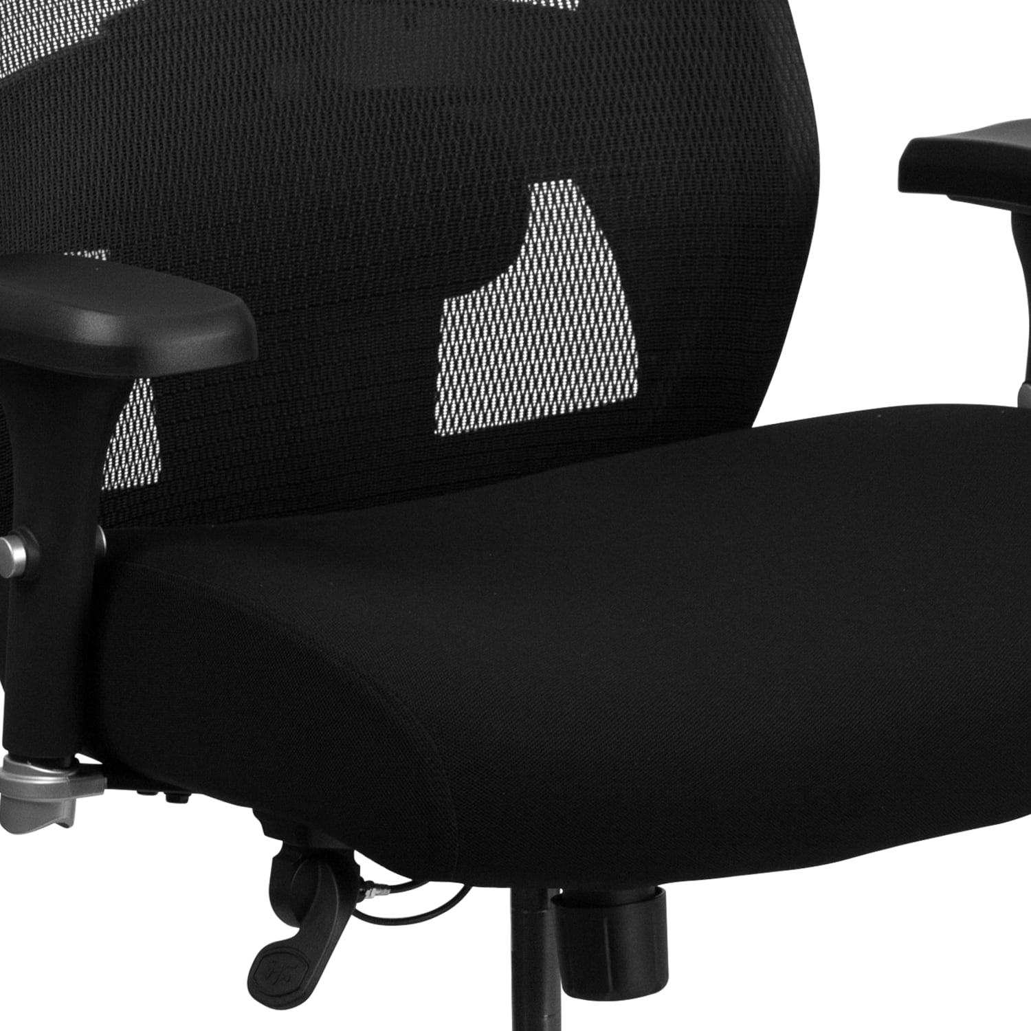 Flash Furniture HERCULES Series 247 Intensive Use Big Tall Ergonomic Mesh Office Chair With Ratchet Back BlackGray PopularChairscom Flash Furniture HERCULES Series 24 7 Intensive Use Big Tall Ergonomic Mesh Office Chair With Ratchet Back BlackGray PopularChairscom