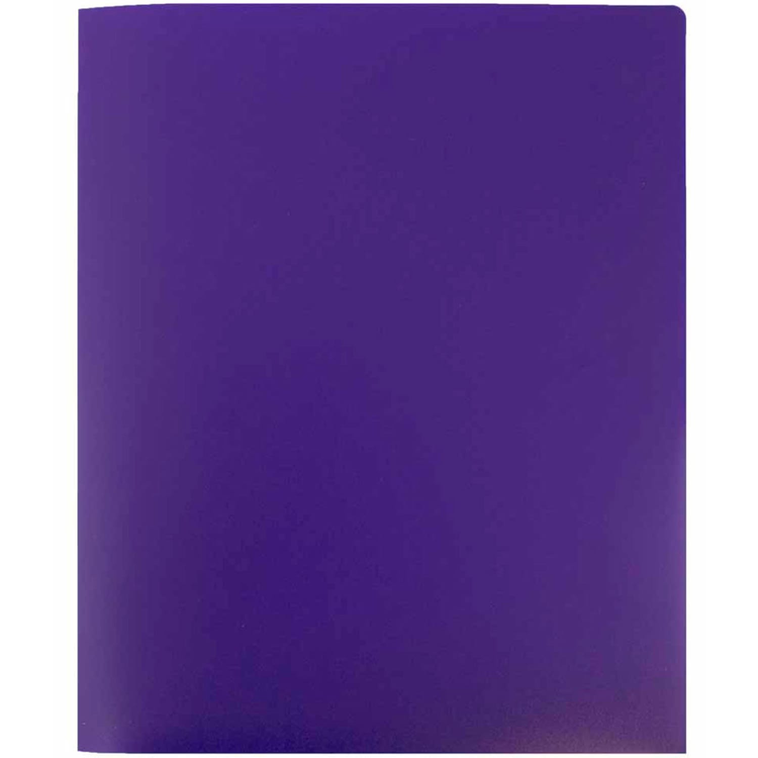 JAM Paper Heavy Duty 2-Pocket Presentation Folder, 8 1/2in x 11 3/4in, Purple, 6/pack - Image 6