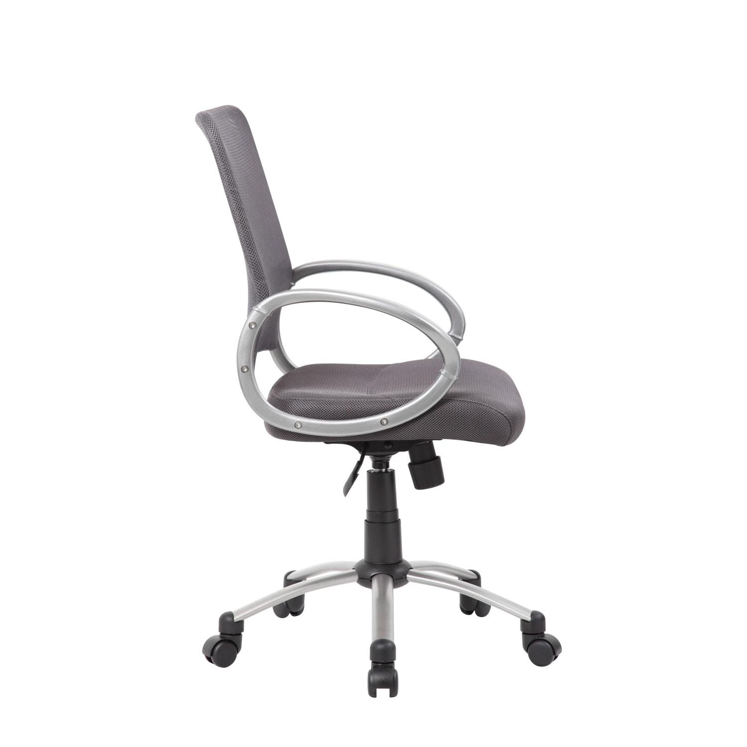Boss Office Products Mesh Mid-Back Multipurpose Task Chair, Charcoal-Gray/Black-Pewter - Image 7