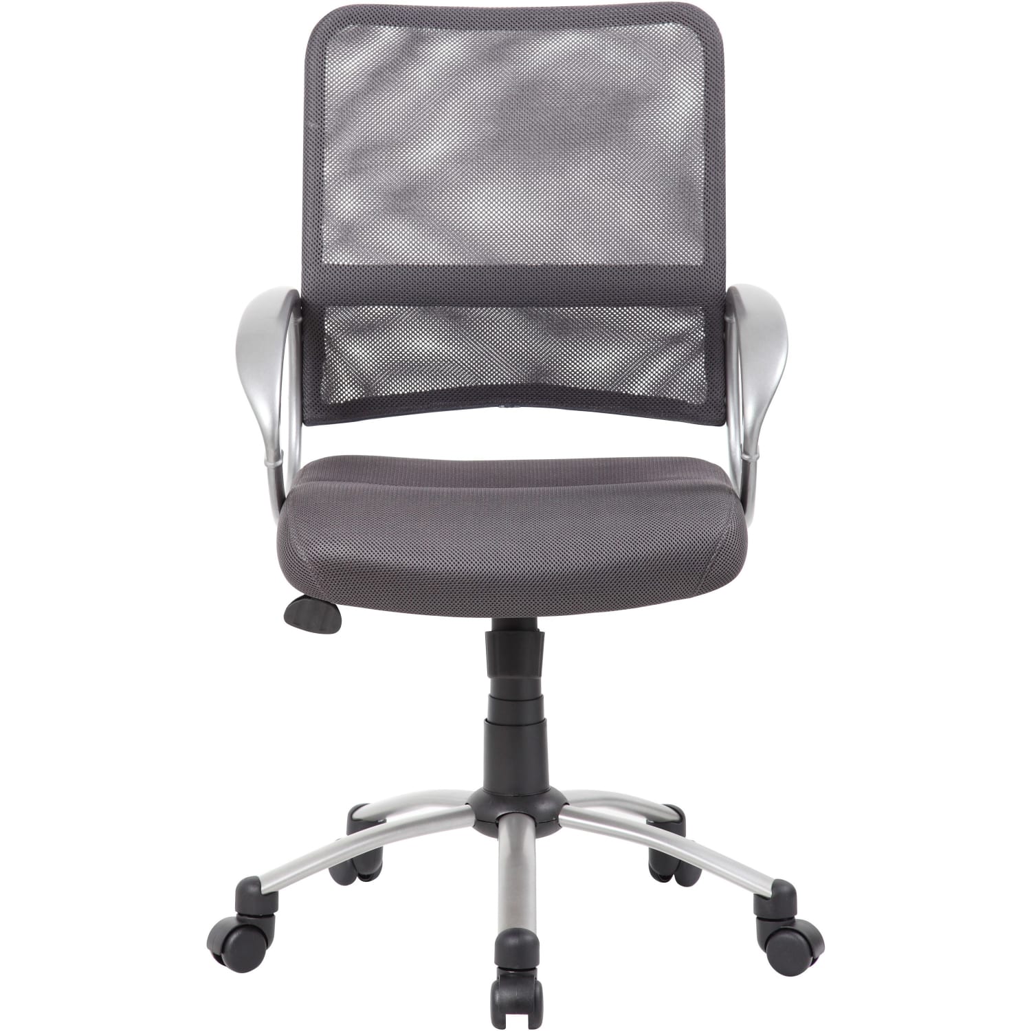 Boss Office Products Mesh Mid-Back Multipurpose Task Chair, Charcoal-Gray/Black-Pewter - Image 10