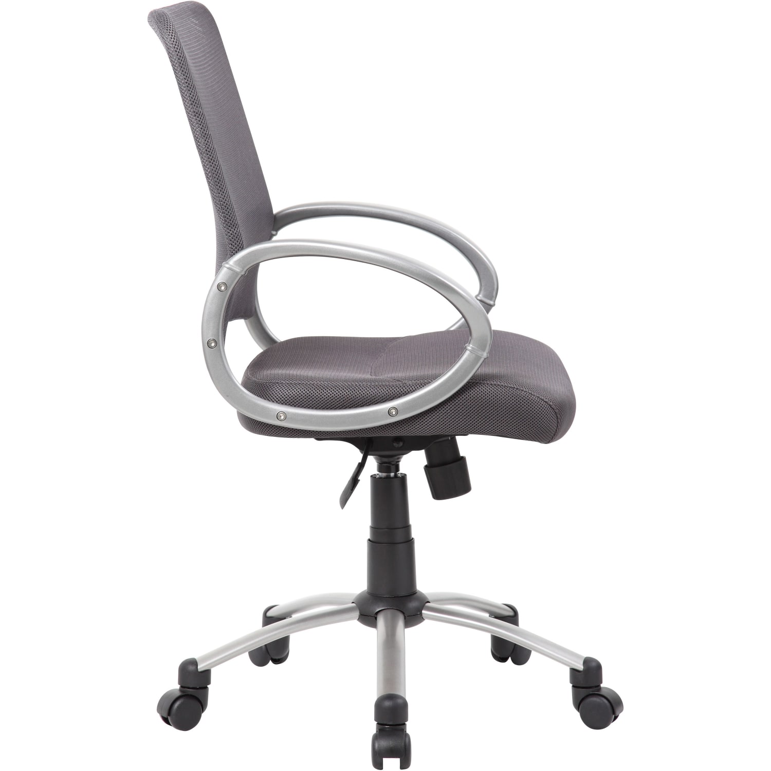 Boss Office Products Mesh Mid-Back Multipurpose Task Chair, Charcoal-Gray/Black-Pewter - Image 11