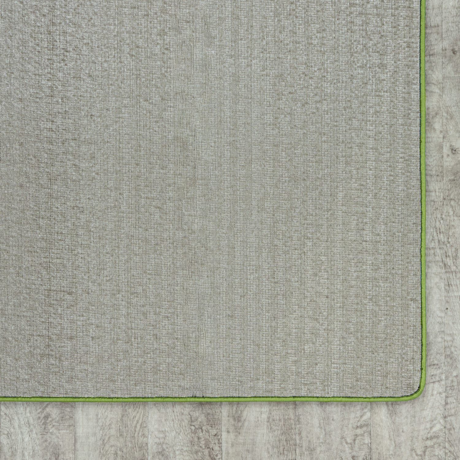 Joy Carpets Kid Essentials Solid Color Square Area Rug, Just Kidding, 6ft x 6ft, Lime Green - Image 4