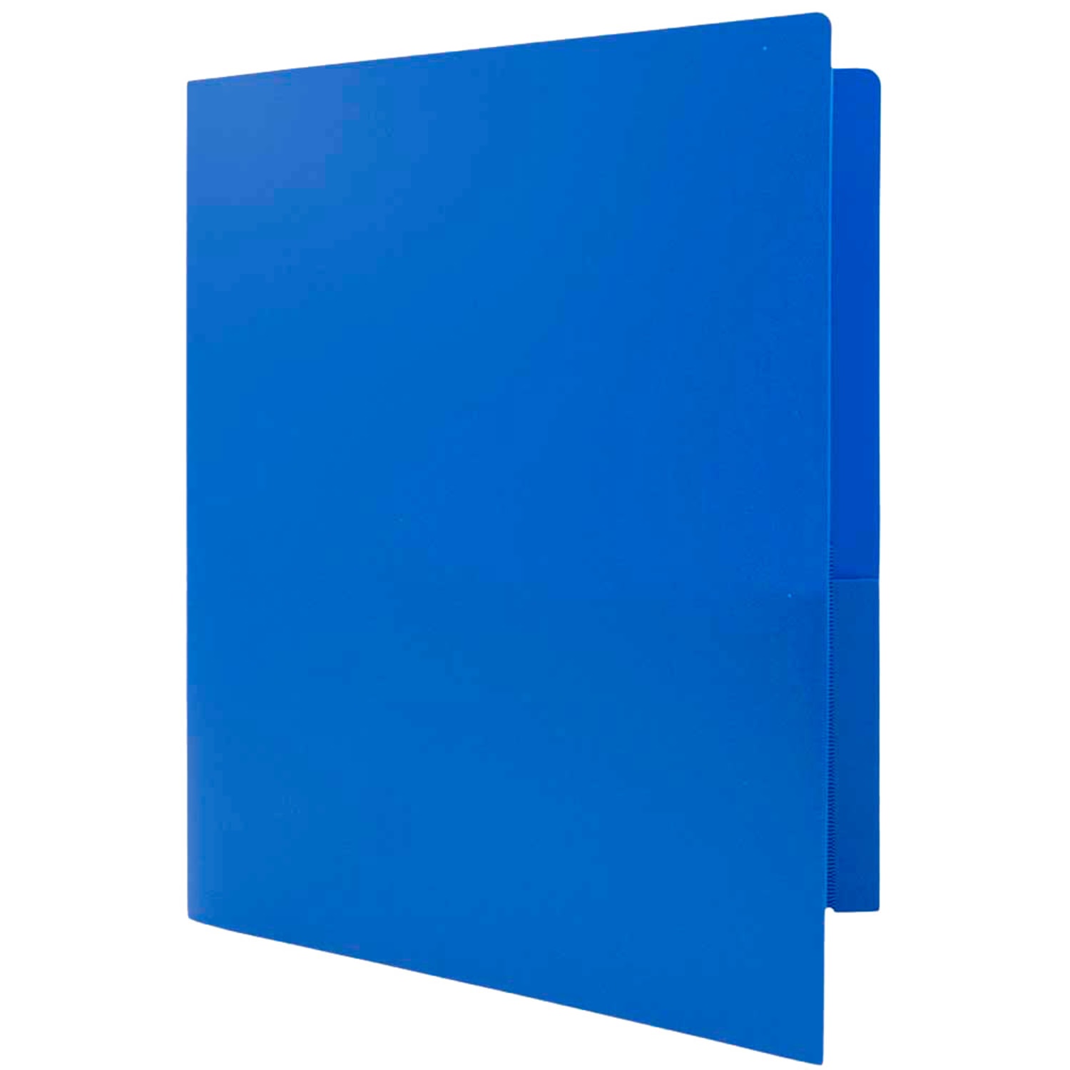 JAM Paper Plastic 2-Pocket POP Folders, 9 1/2in x 11 1/2in, Blue, Pack Of 6 - Image 5