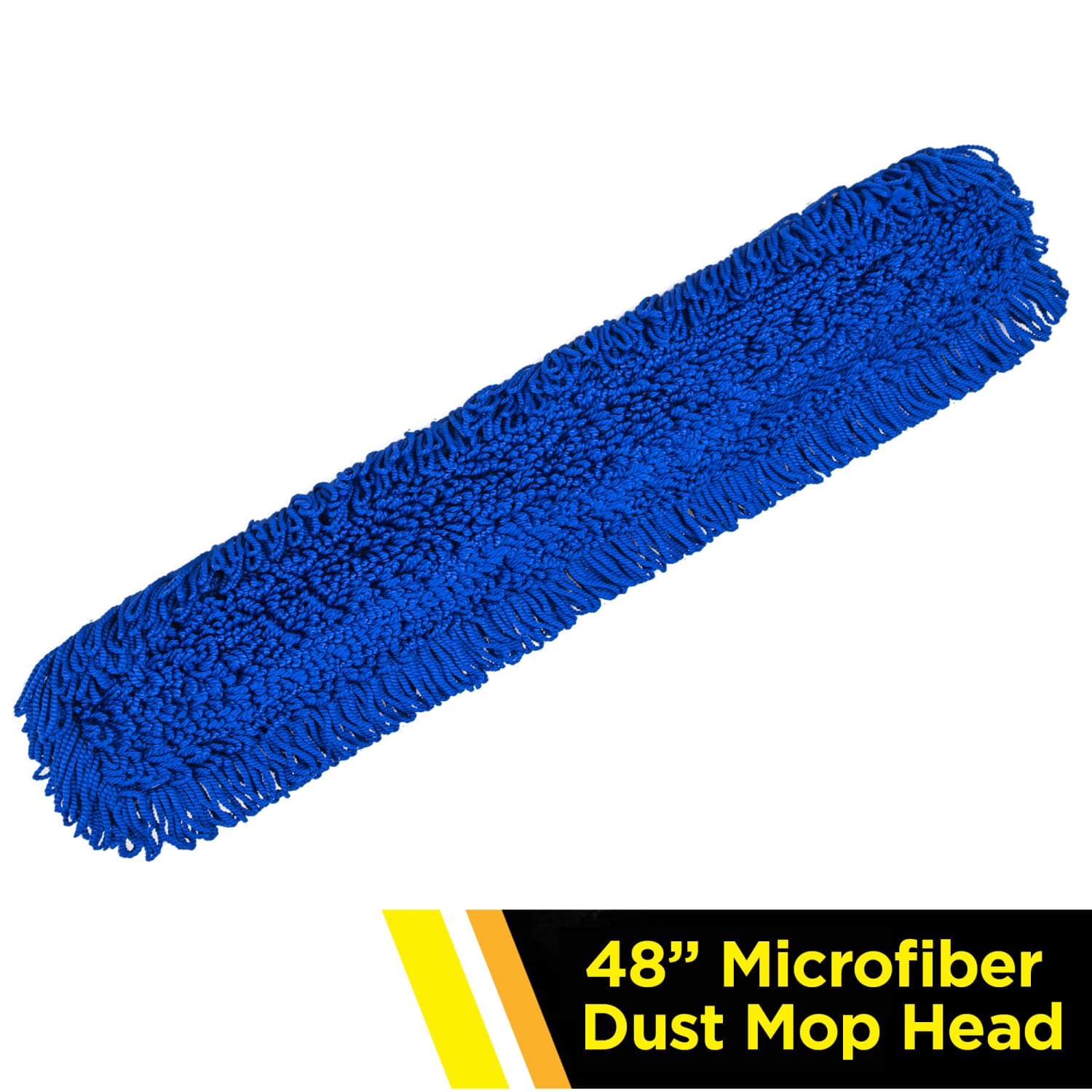 Gritt Commercial Microfiber Looped Dust Mop Pad Head, 48in, Blue - Image 3