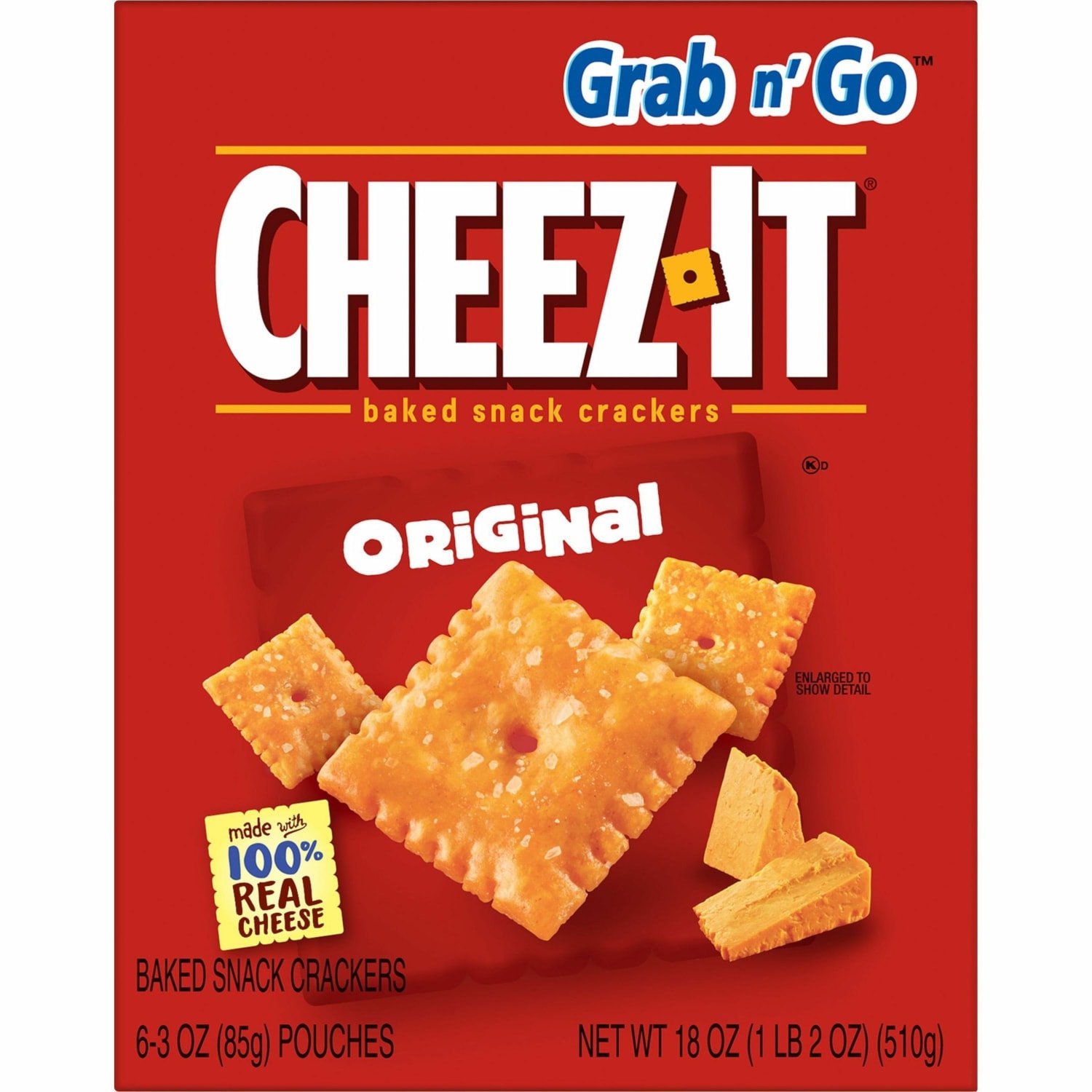 Cheez-It Baked Snack Crackers, Original Flavor, 3 Oz Bags, Box Of 6 - Image 6