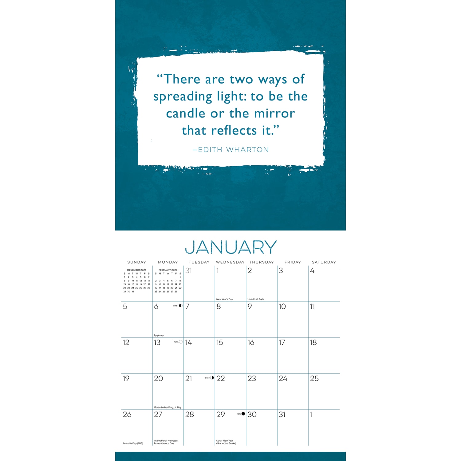 2025 Willow Creek Press Inspirational Monthly Wall Calendar, 12in x 12in, Aspire to Inspire, January To December, 41468 - Image 3