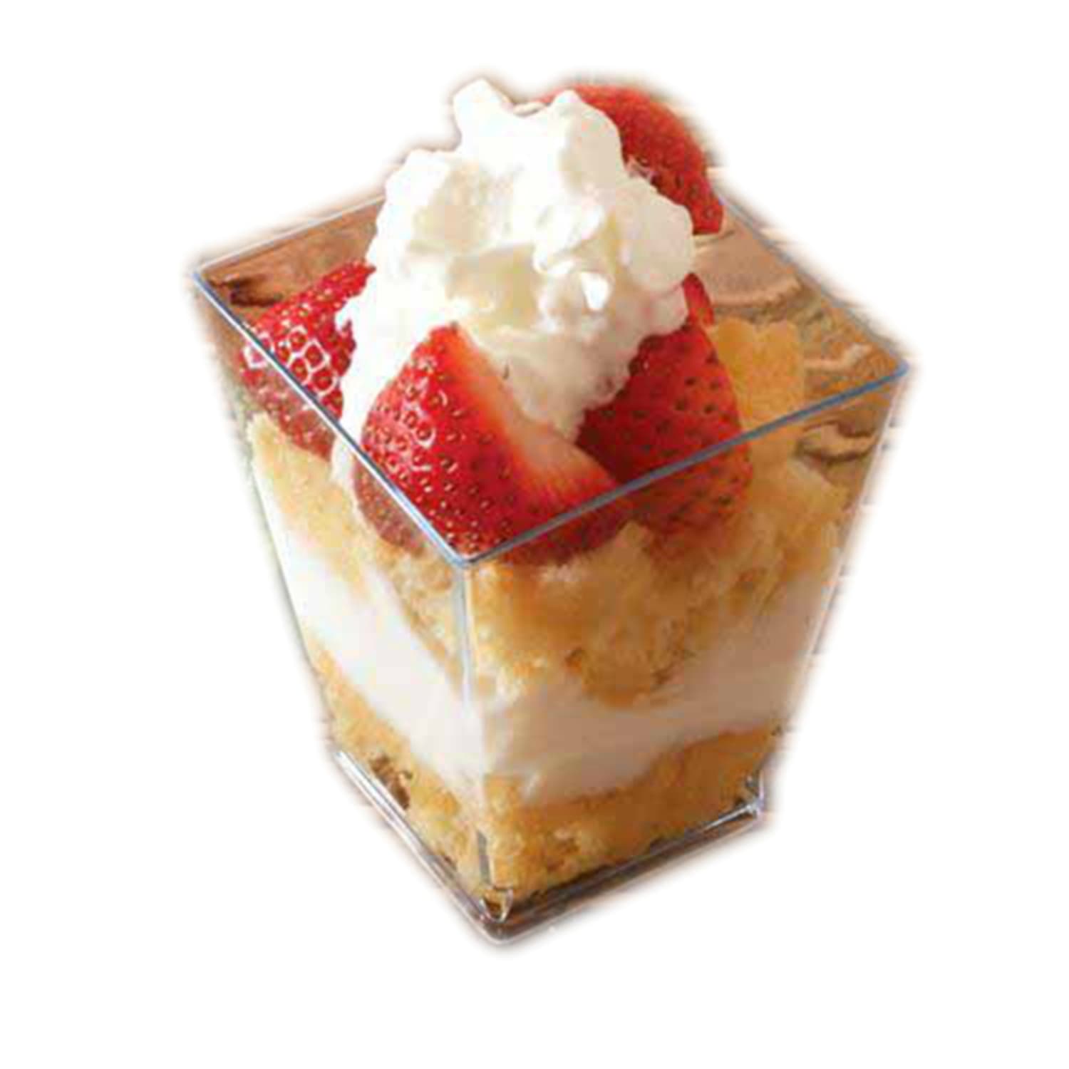EMI Yoshi Small Wonders Disposable Square Tasting Dishes, Medium, Clear, Pack Of 200 Dishes - Image 3