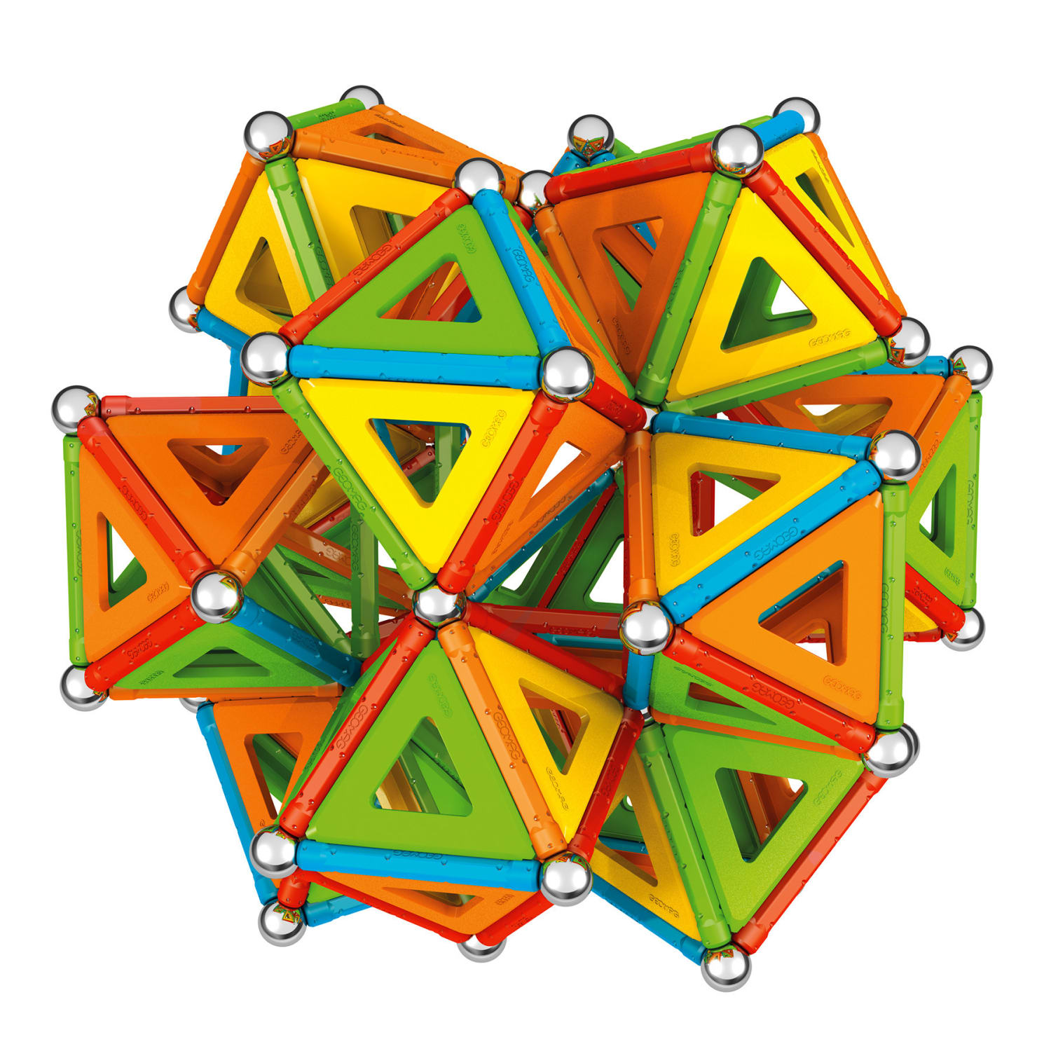 Geomag Masterbox Magnetic Building Set, Supercolor Recycled, 388 Pieces - Image 5