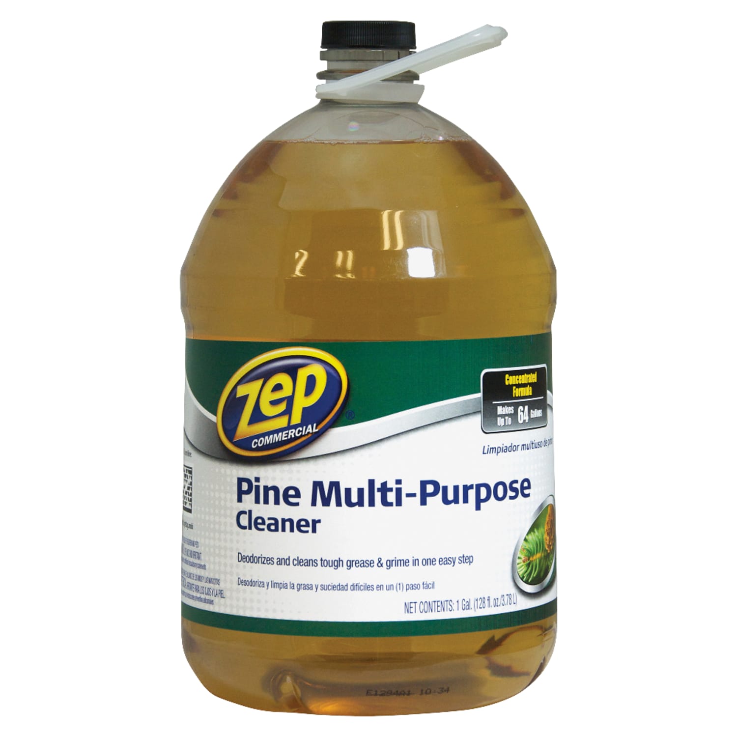 Zep Commercial Multipurpose Pine Cleaner, 128 Oz Bottle