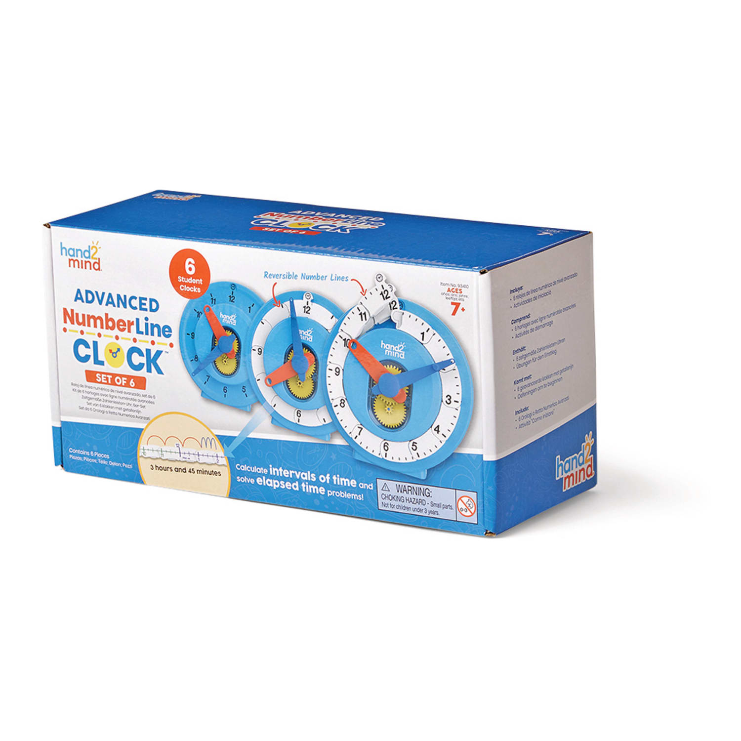 Hand2Mind Numberline Clock: Deluxe Set Of 6 - Image 4