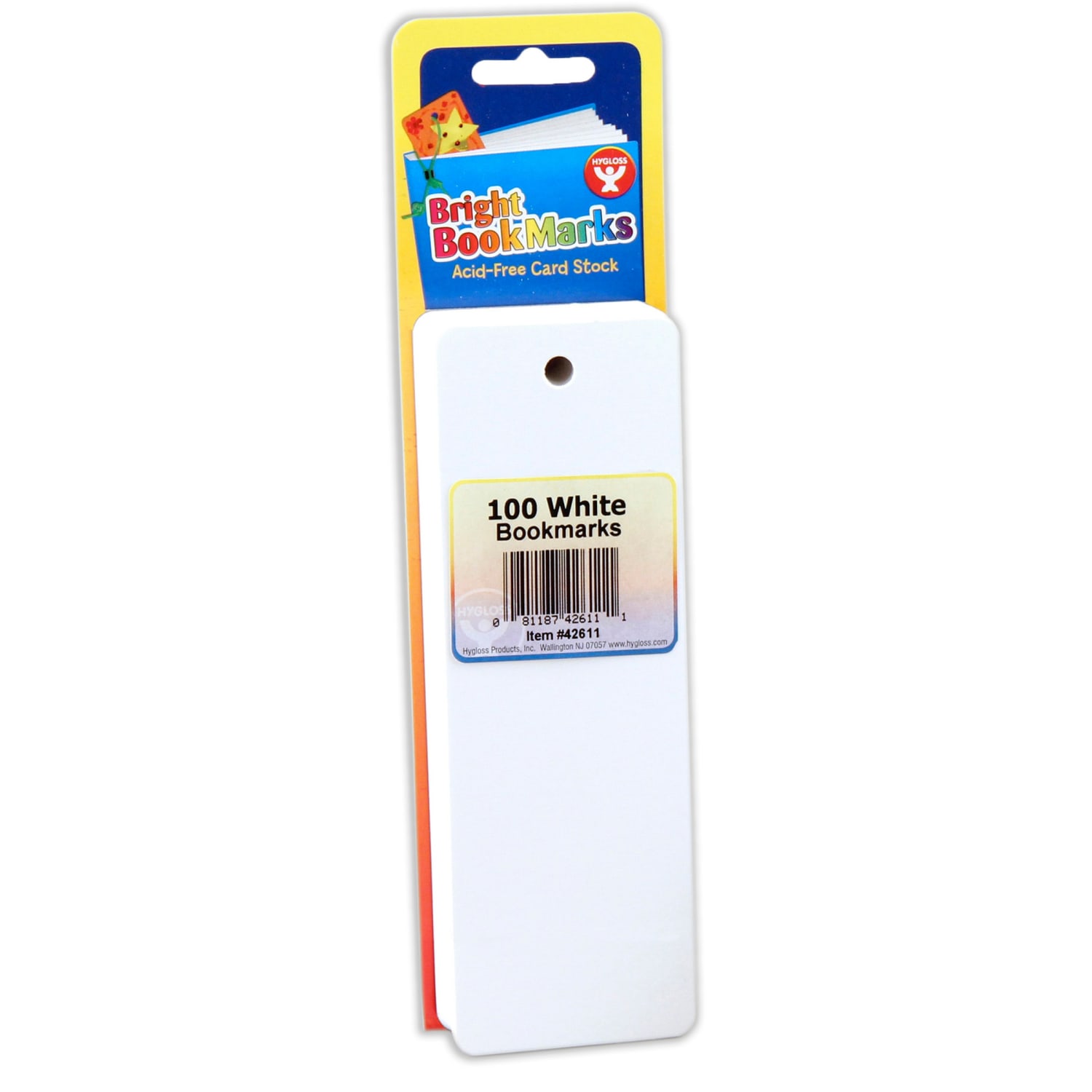 Hygloss Mighty Bright Blank Bookmarks, 2in x 6in, 100 Ultra White Per Pack, Set Of 3 Packs - Image 4