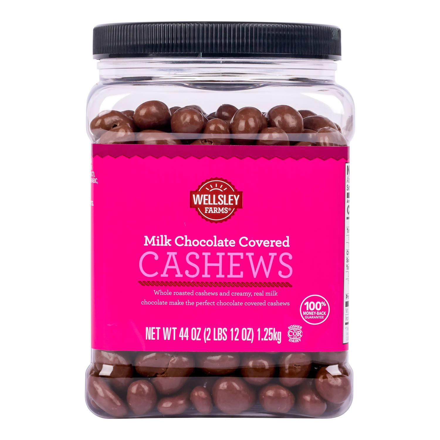 Wellsley Farms Milk Chocolate Covered Cashews, 44 Oz