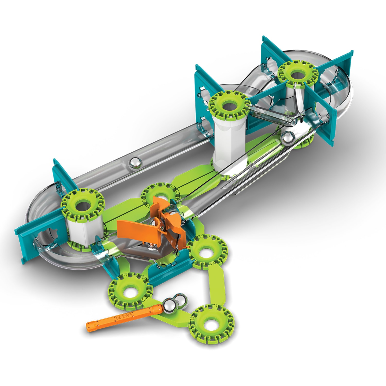Geomag Mechanics Gravity Construction Set, Race Track Recycled, 67 Pieces - Image 5