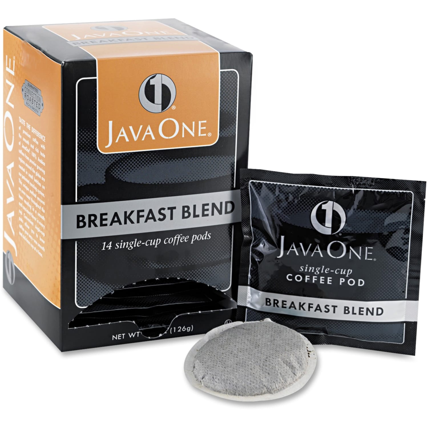 Java One Single-Serve Coffee Pods, Breakfast Blend, Carton Of 14 - Image 3