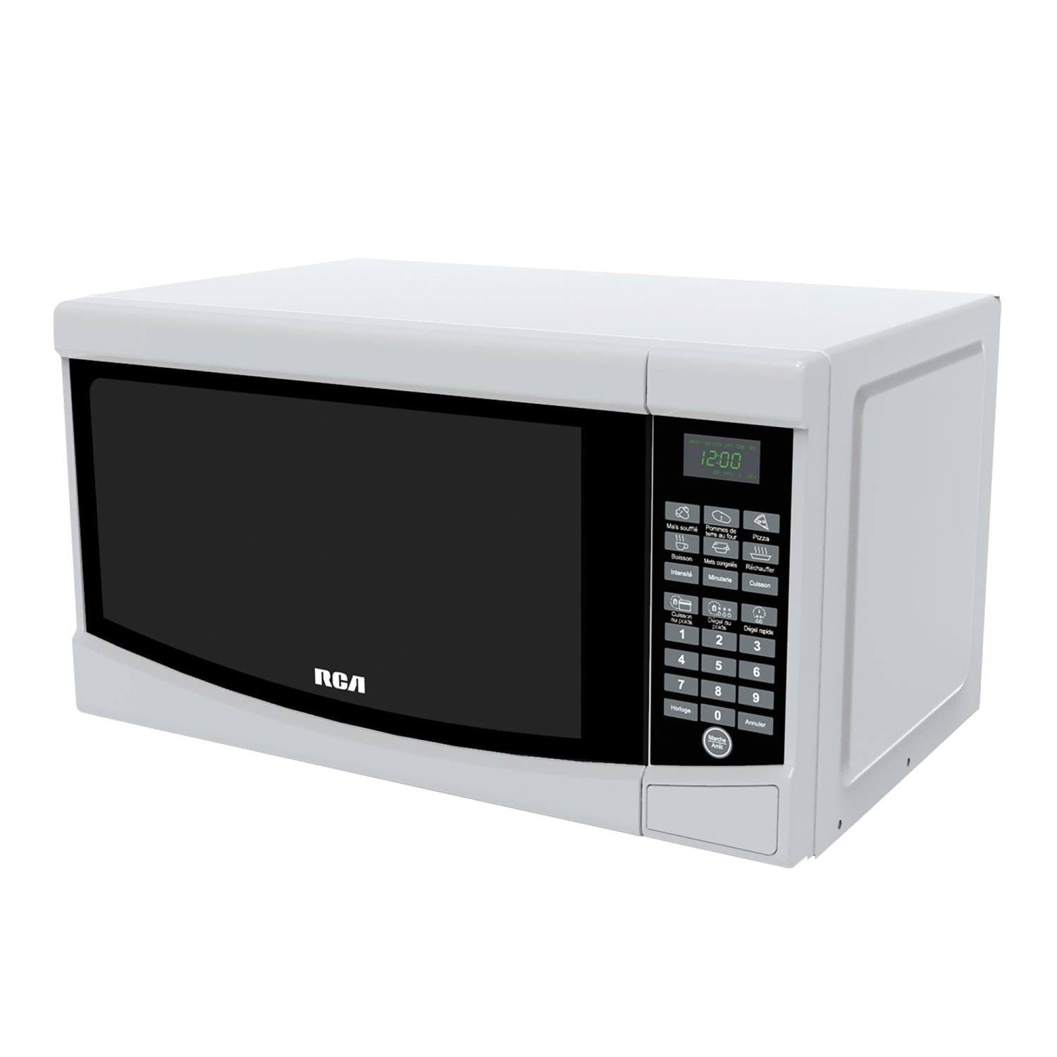 RCA Countertop Microwave Oven With Glass Turntable, 0.7 Cu. Ft., White - Image 3