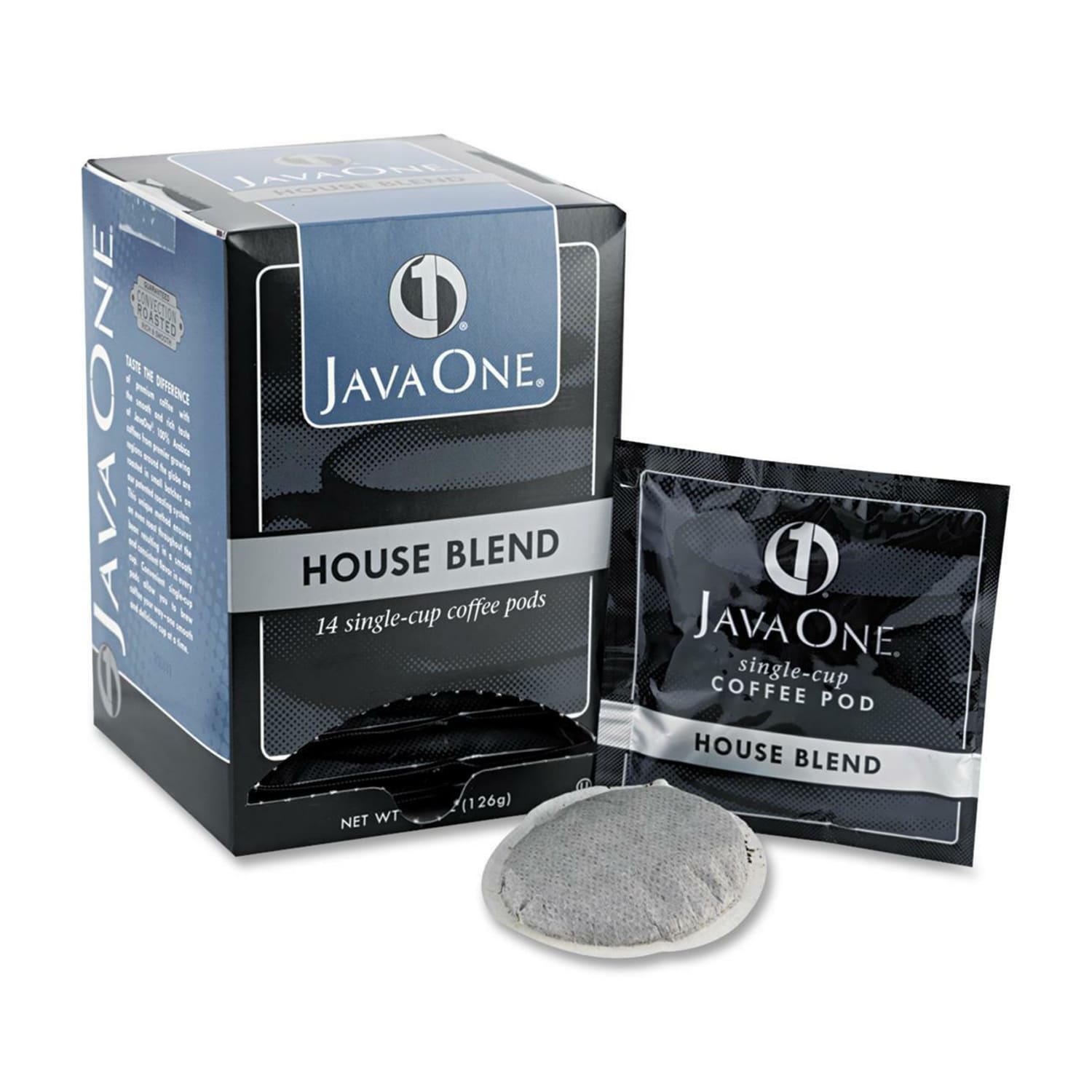 Java One Single-Serve Coffee Pods, House Blend, Carton Of 14 - Image 3