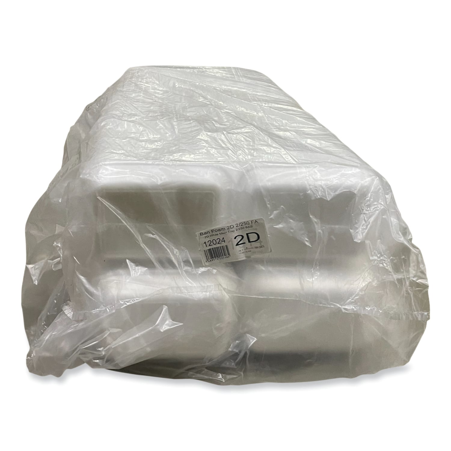 GEN Meat Trays, #2D, 1-1/4inH x 8-9/16inW x 6-1/8inD, White, Pack Of 500 Trays - Image 4