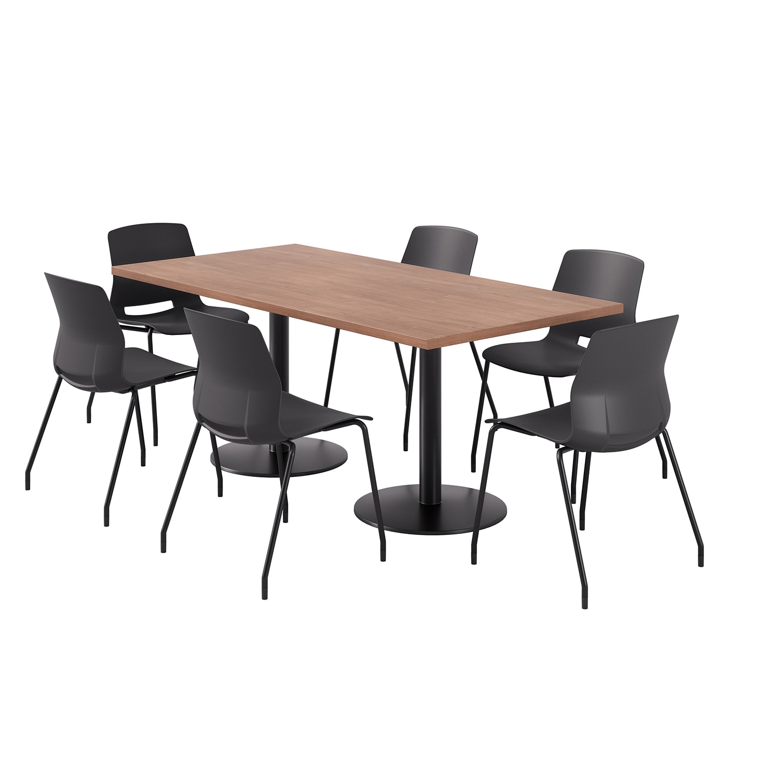 River Cherry Top/Black Base/Black Chairs