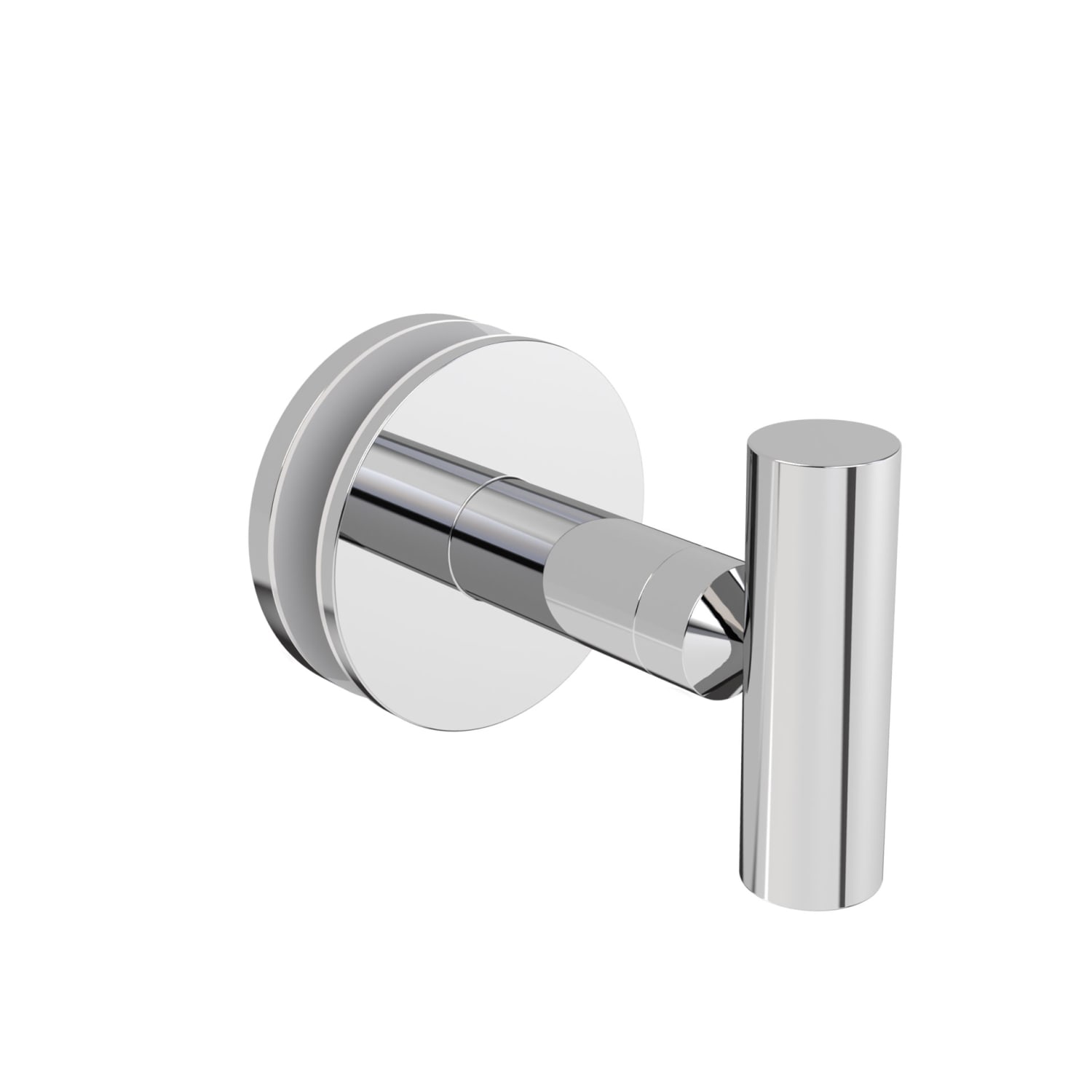 Wingits MODERN Elegance Robe Hook, Single, Glass Mount, Silver, Total Qty 1