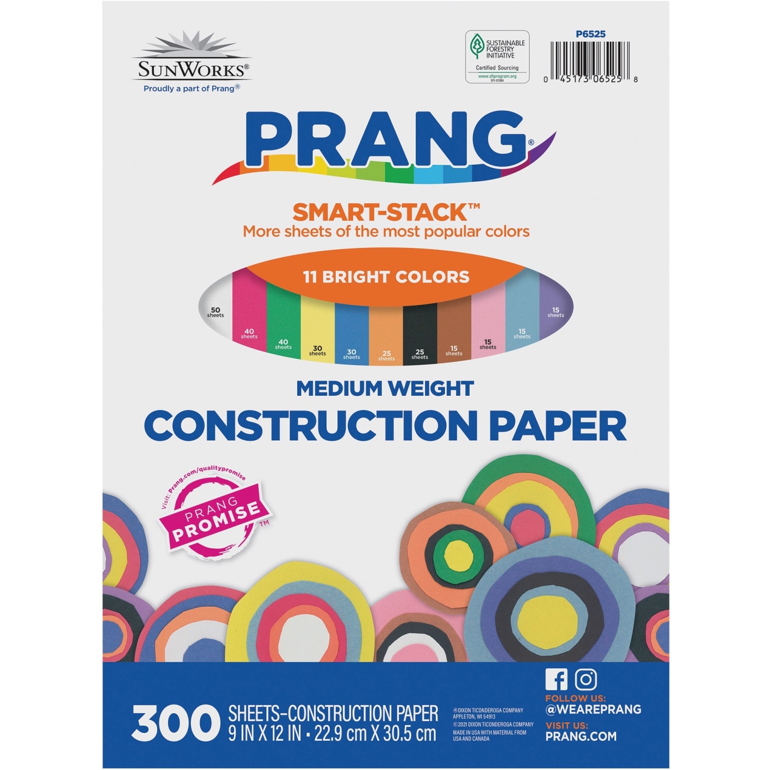 Prang Smart-Stack Medium Weight Construction Paper, 9in x 12in, Assorted, Pack Of 300 - Image 4