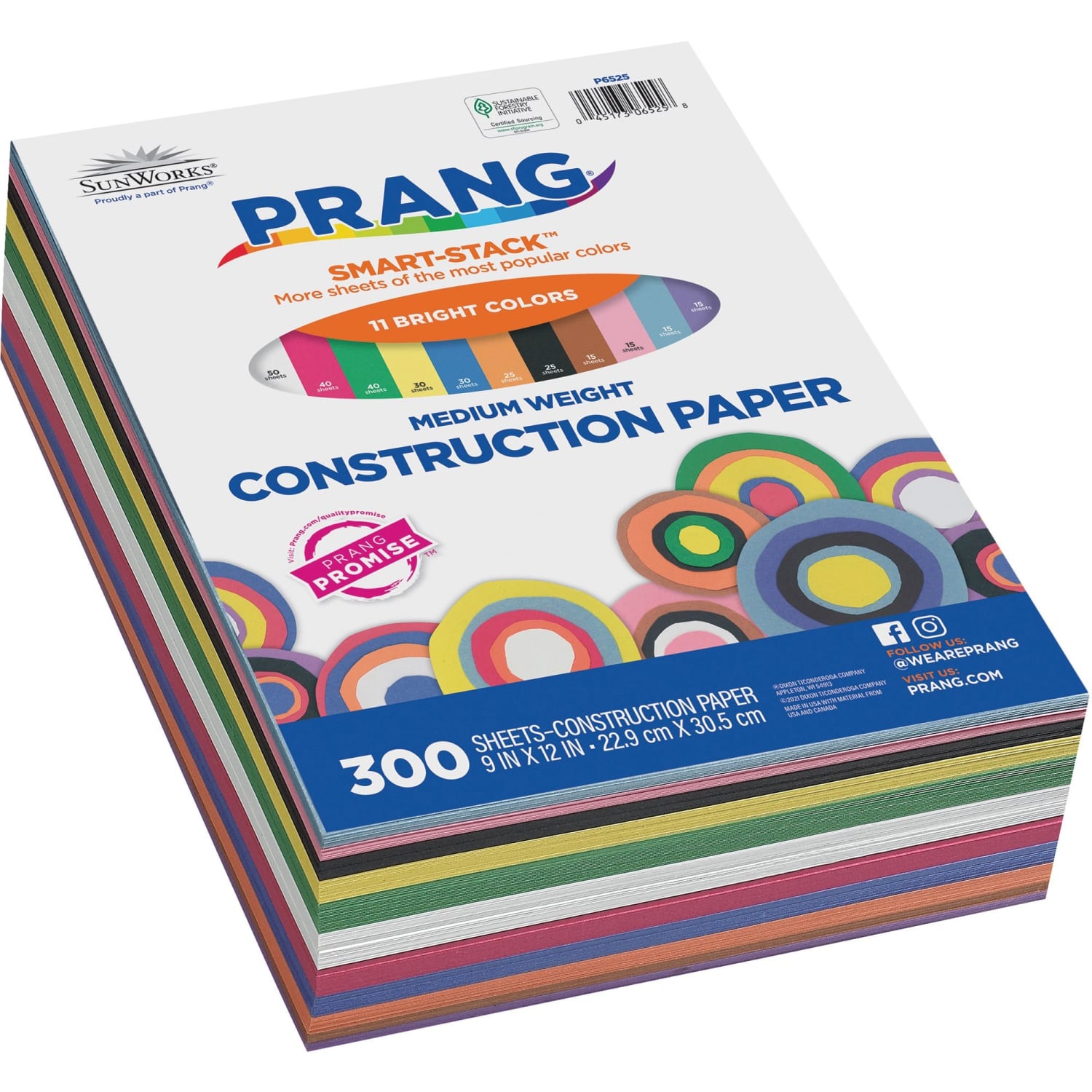 Prang Smart-Stack Medium Weight Construction Paper, 9in x 12in, Assorted, Pack Of 300 - Image 5