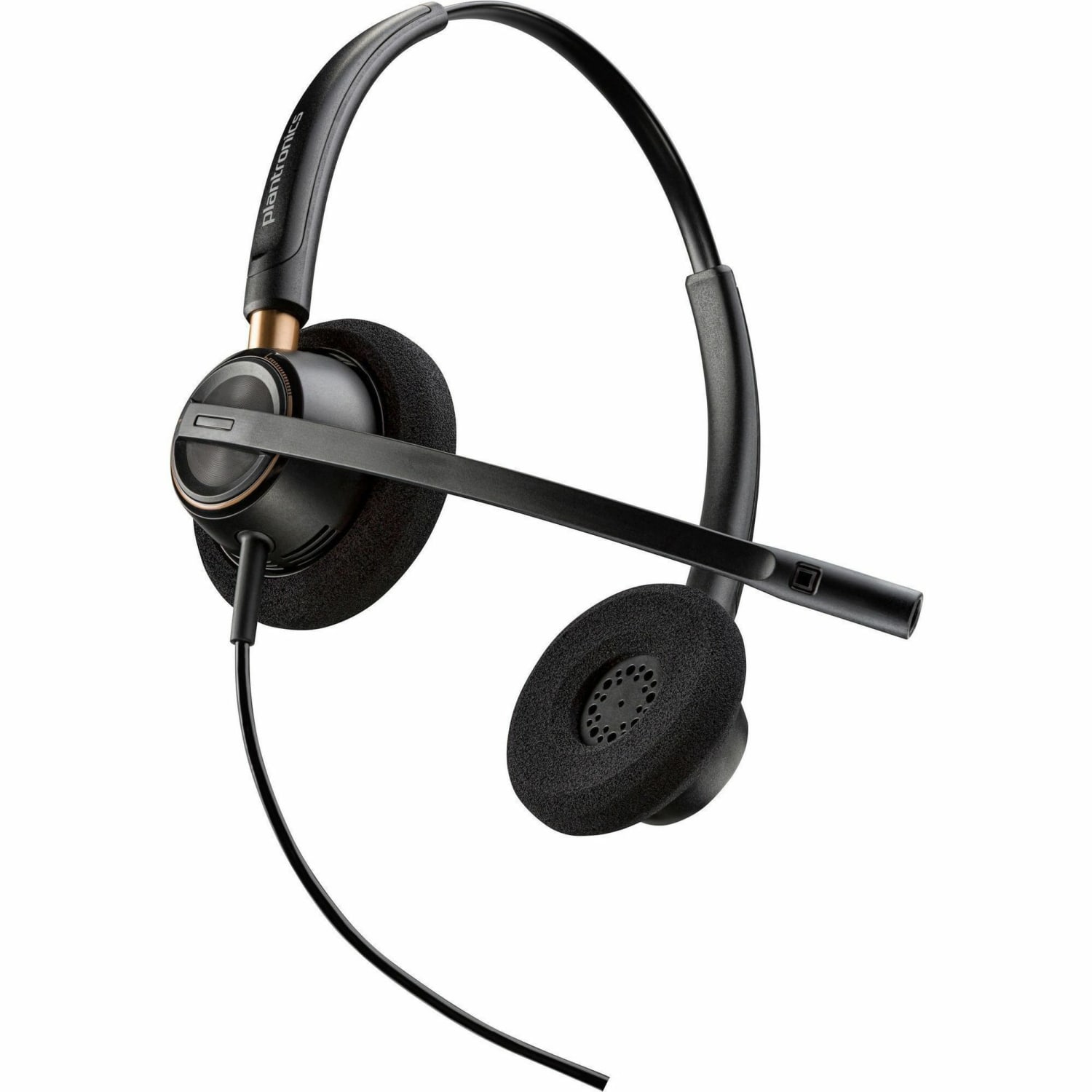 Poly Encore Pro 525 Wired Headset, Over-The-Head, On-Ear, Binaural, Supra-aural, Black, 783R2AA - Image 3