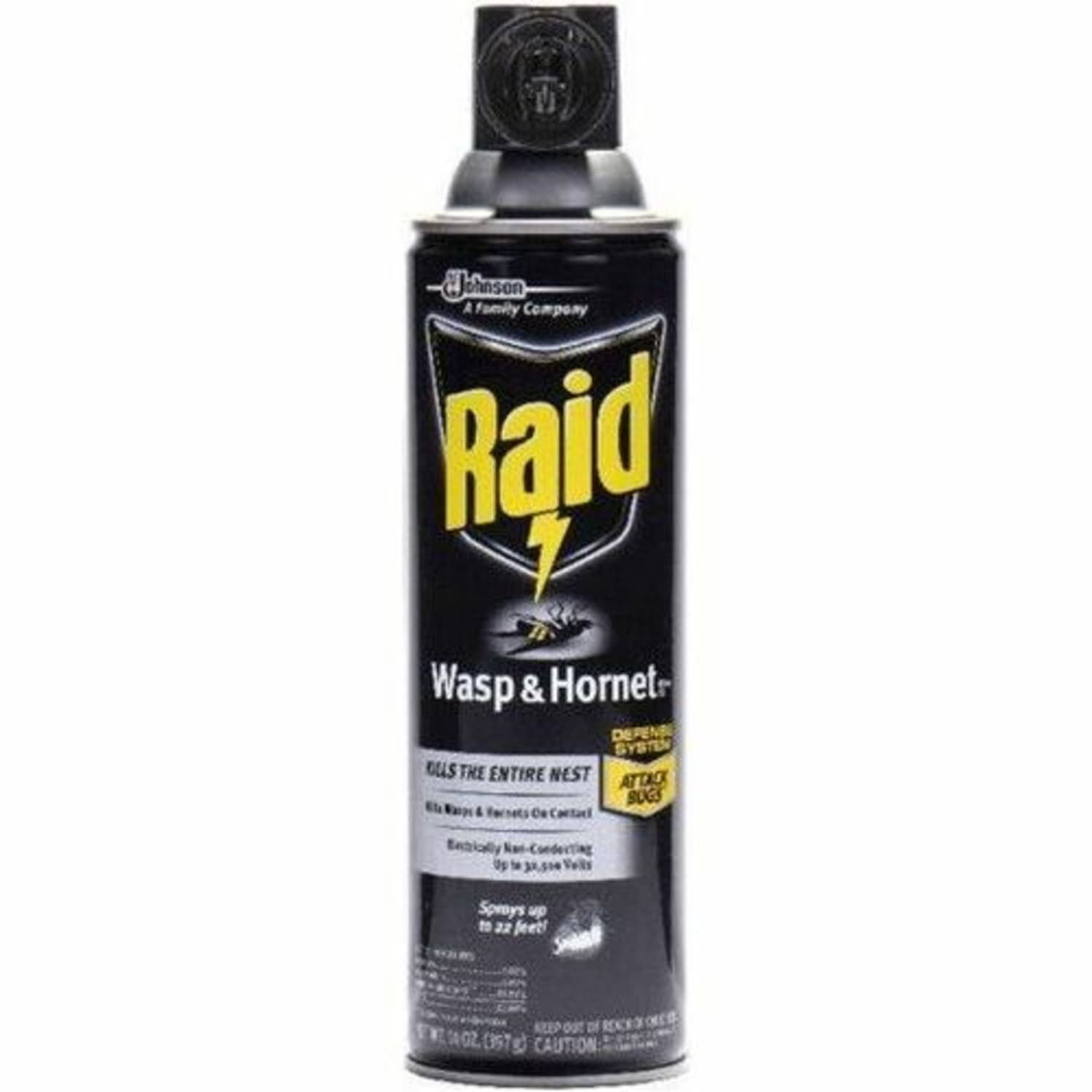 Raid Wasp and Hornet Killer 33 - Spray - Kills Wasp, Hornet, Mud Dauber, Yellow Jacket - 14 fl oz - White - 1 Each - Image 5